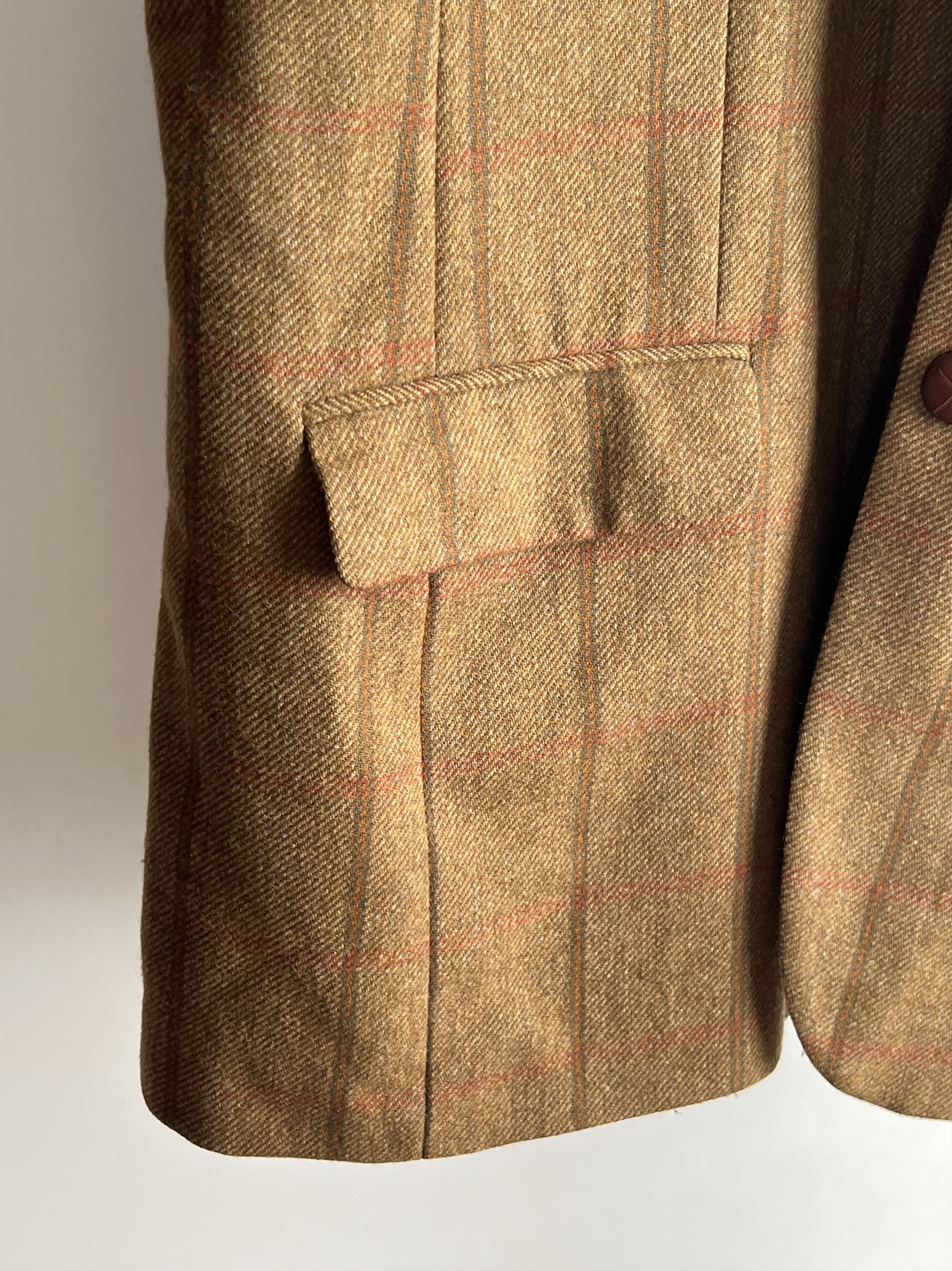 Barbour Vintage Barbour Tweed Wool Blazer Classic British Heritage Size 48R - 7 Thumbnail
