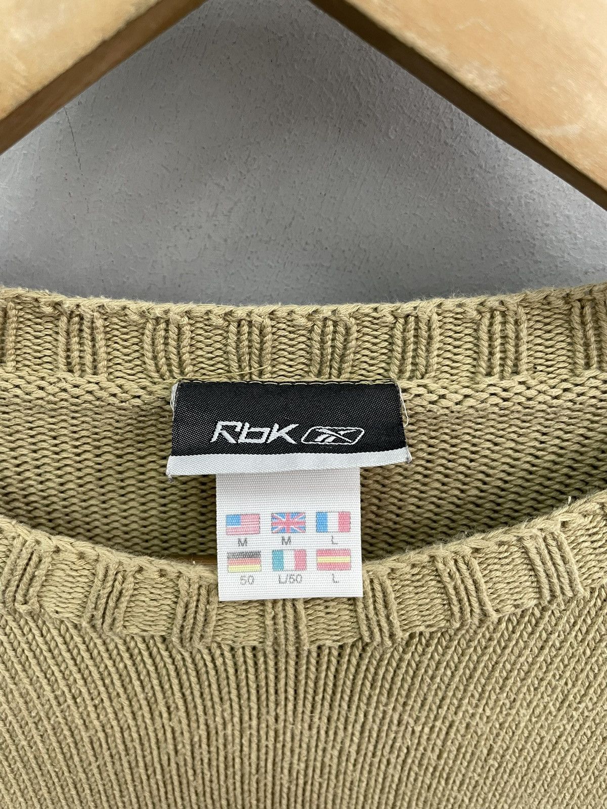 Reebok Retro reebok vinatge cotton big logo sweater Size US L / EU 52-54 / 3 - 5 Thumbnail