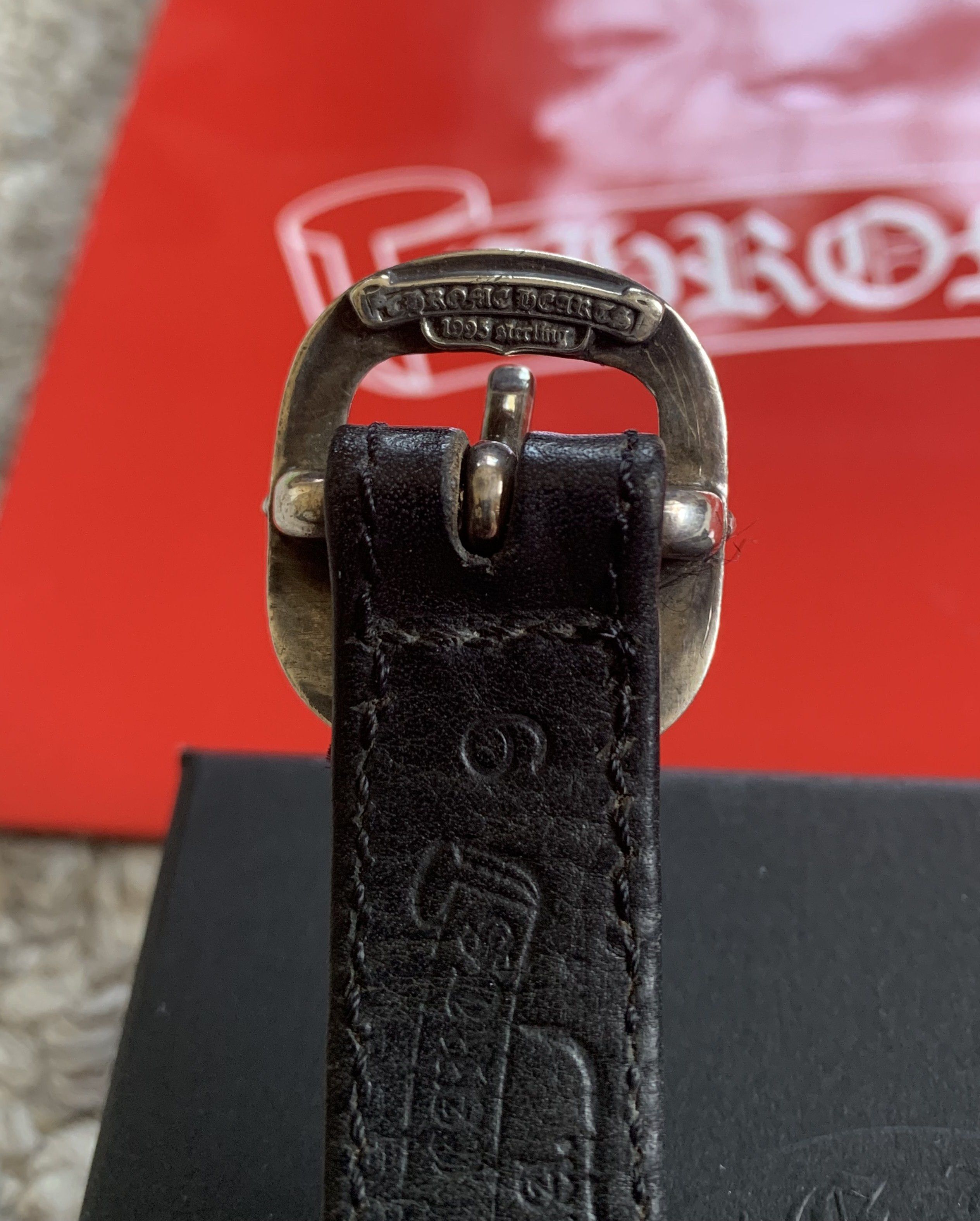 Chrome Hearts Chrome Hearts Silver Cross Leather Bracelet Size ONE SIZE - 2 Thumbnail