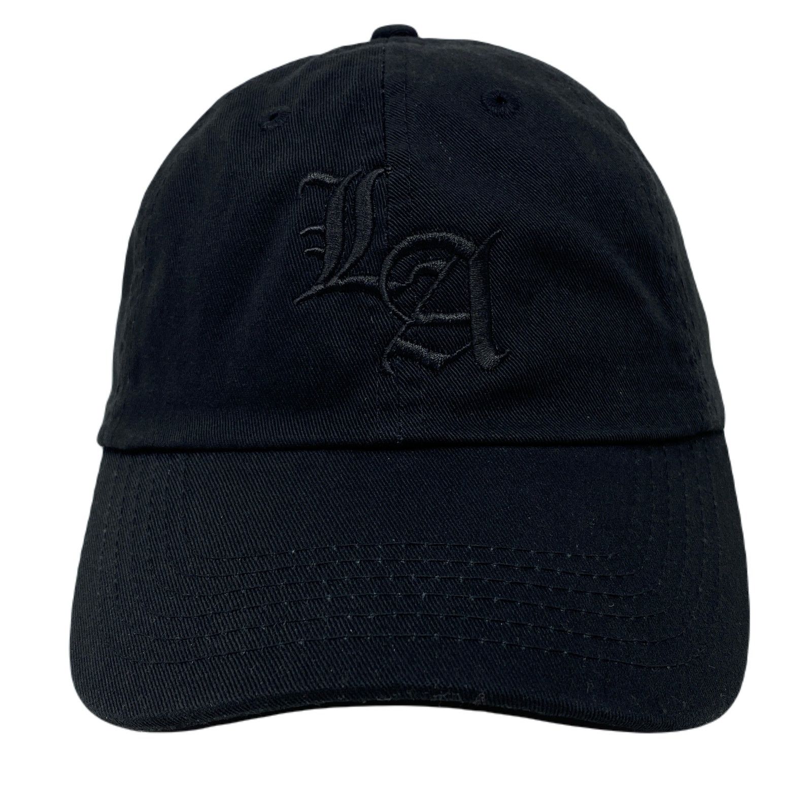 Other Los Angeles Old English Black Dad Hat Size ONE SIZE - 5 Thumbnail
