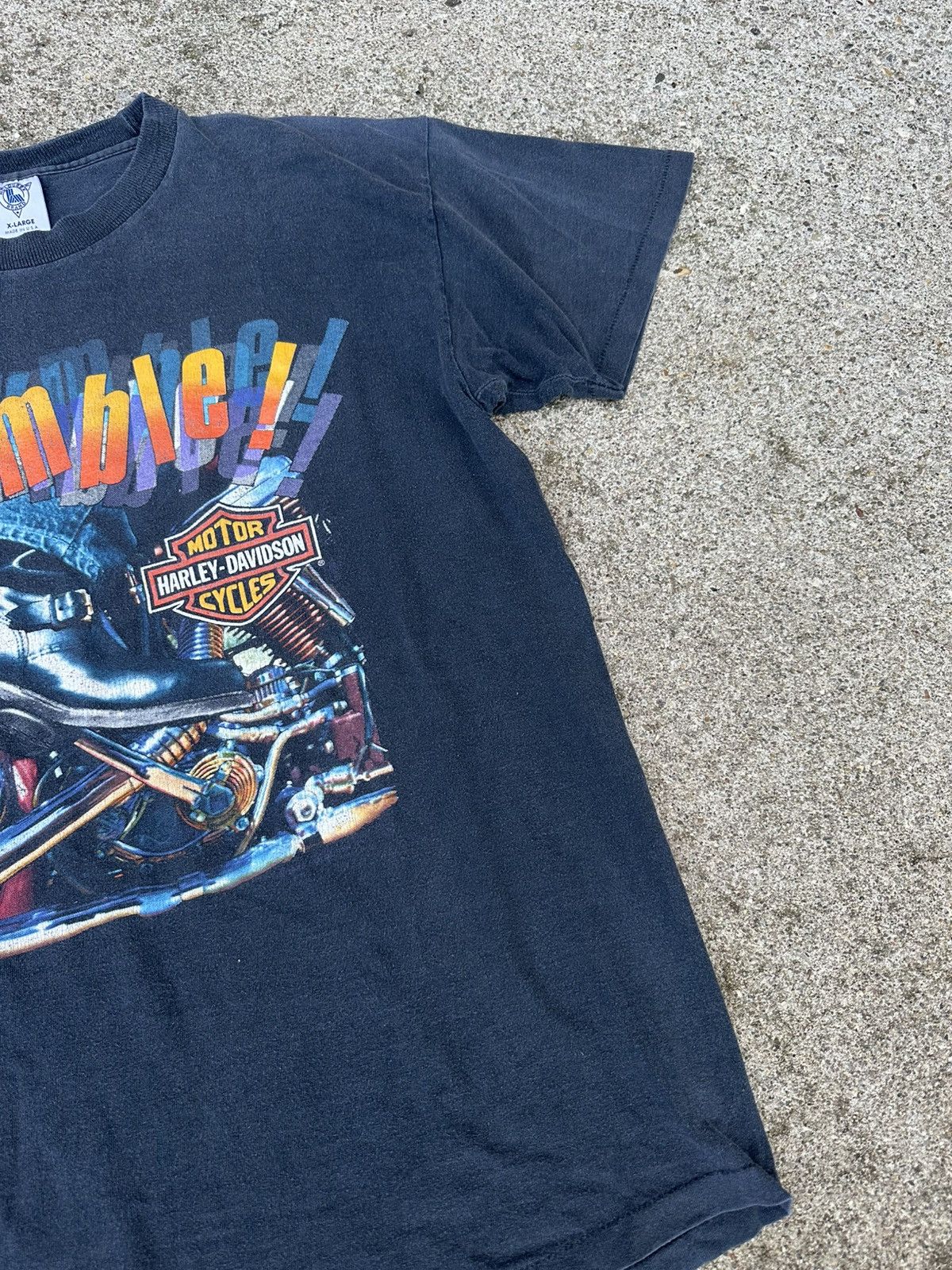 Harley Davidson Vintage 1987 Harley Davidson Start a Rumble Shirt size XL Size US XL / EU 56 / 4 - 6 Thumbnail