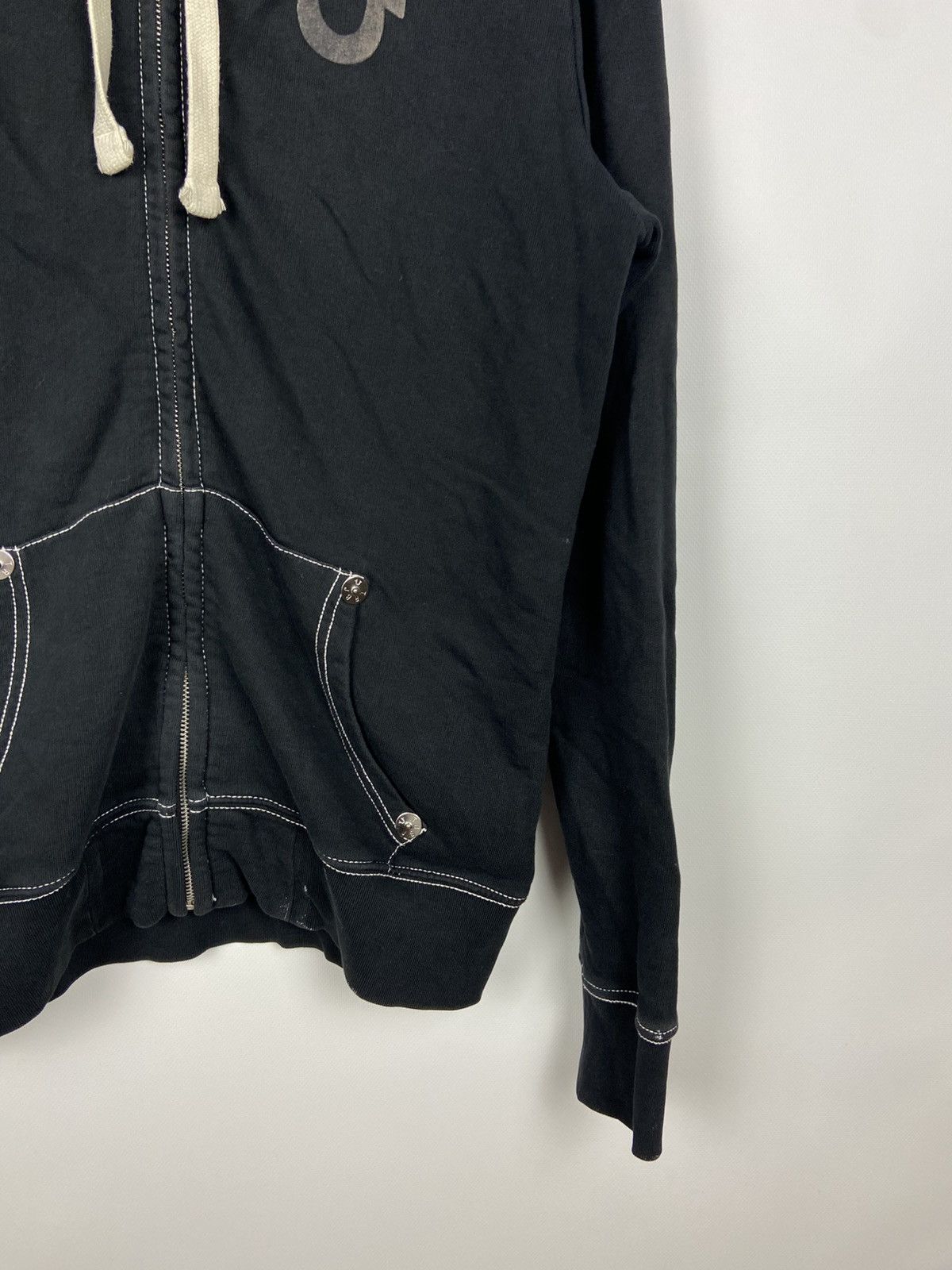 True Religion True Religion Black Zip Hoodie Hooded Y2k Buddha Big Logo Size US S / EU 44-46 / 1 - 6 Thumbnail