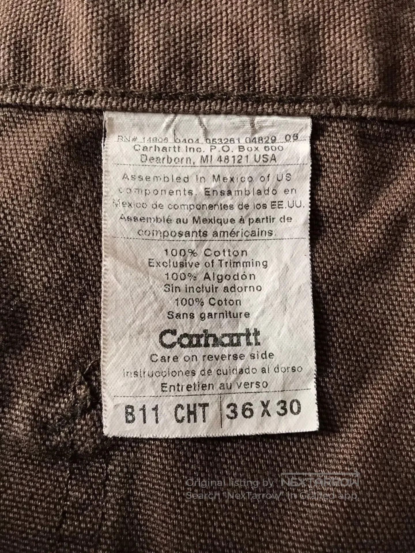 Carhartt Carhartt B11 CHT Work Pants. Size US 36 / EU 52 - 9 Thumbnail