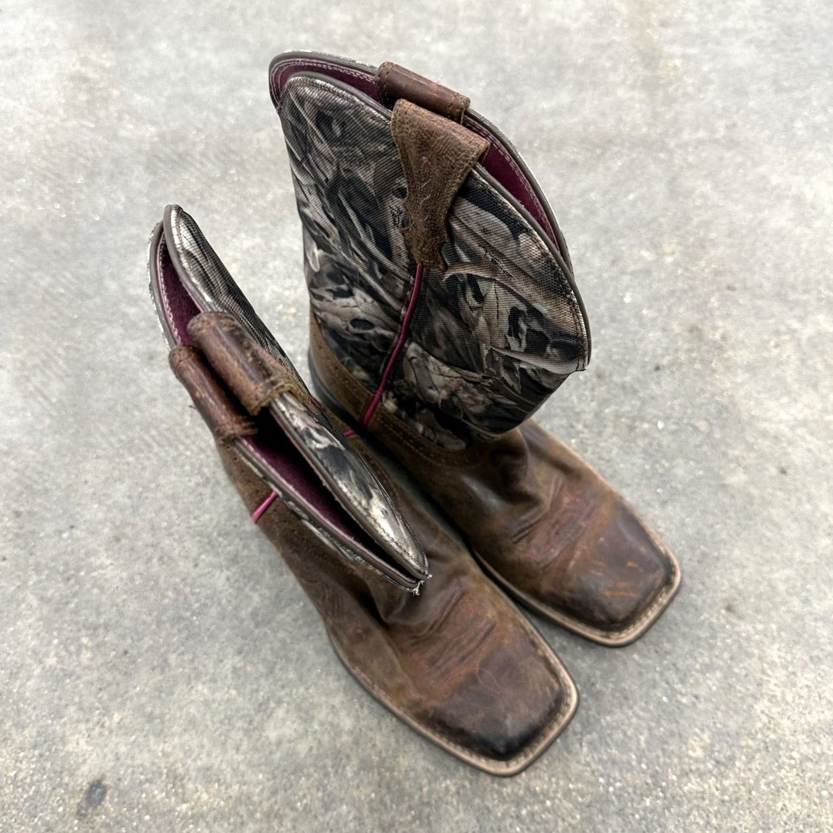 Ariat Ariat Unbridled Western Boots Square Toe Camouflage Pink B Women Sz 7.5 Size US 5 / IT 35 - 3 Thumbnail