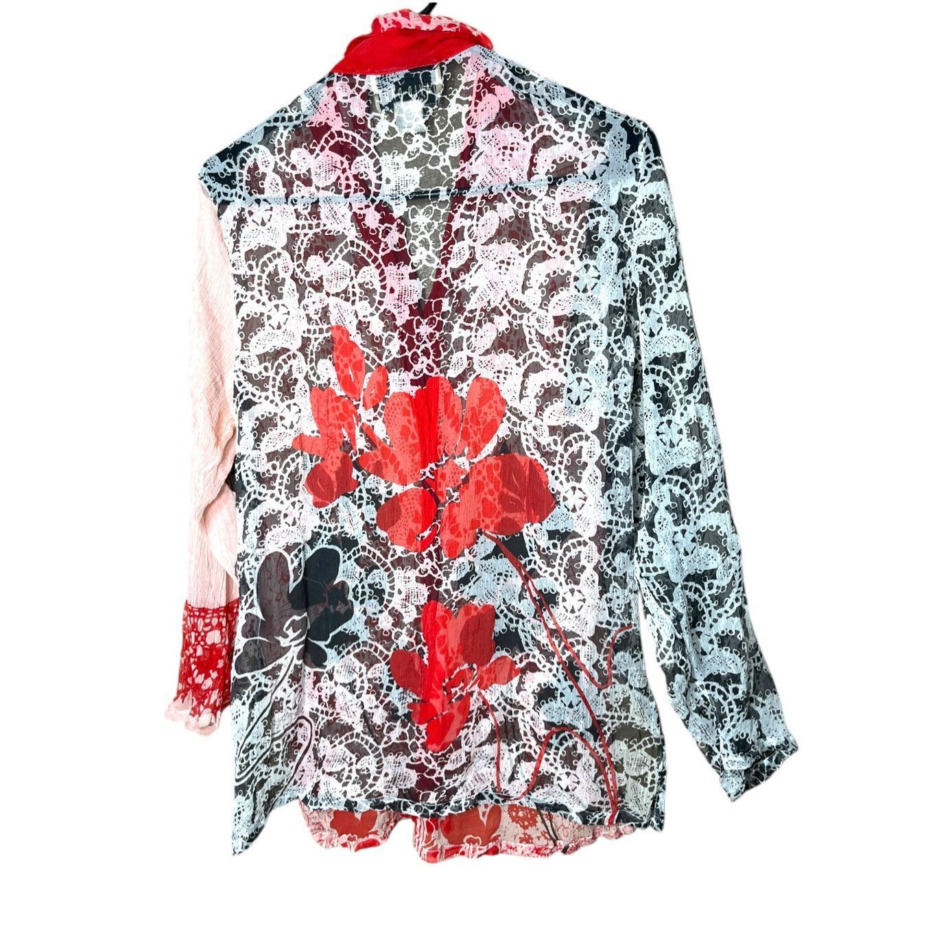 Other David Dart Women's 100% Silk Button Up Blouse/Shirt Size M Size M / US 6-8 / IT 42-44 - 8 Thumbnail