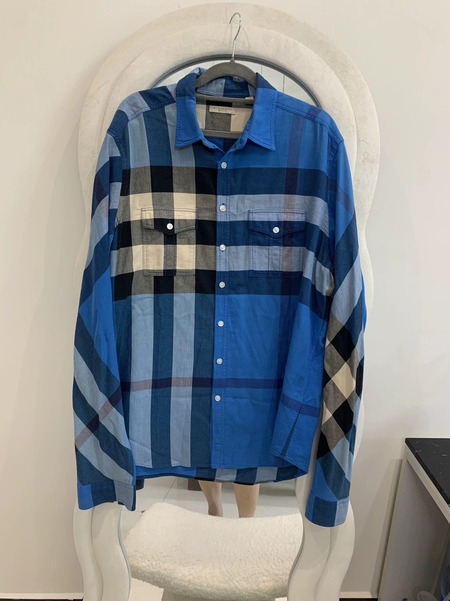Burberry Burberry Men's Classic Plaid Long Sleeve Shirt Size US XL / EU 56 / 4 - 1 Thumbnail