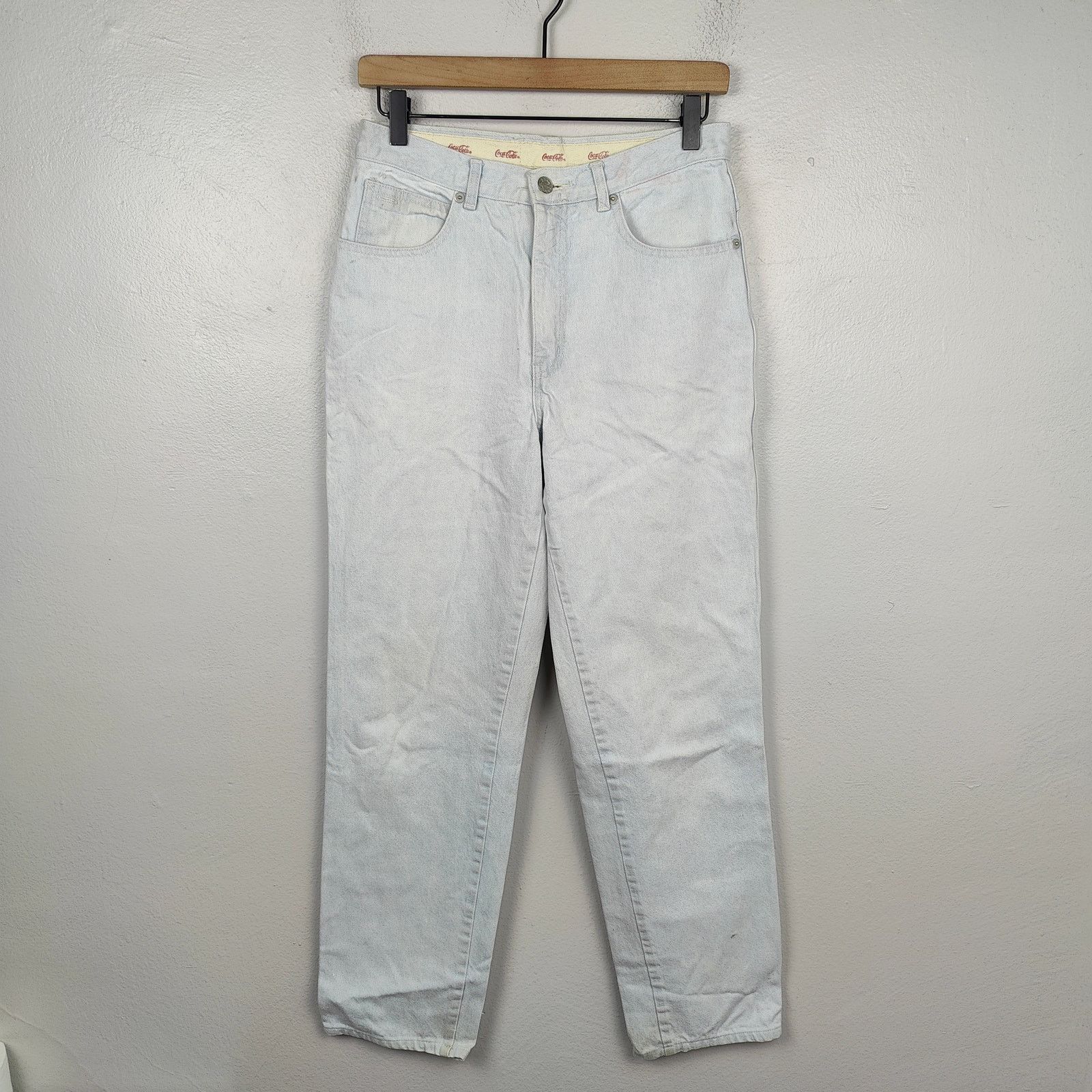 Coca Cola Vintage Coca Cola Jeans Mens 30 Light Wash Straight Fit 80s Size US 30 / EU 46 - 1 Thumbnail