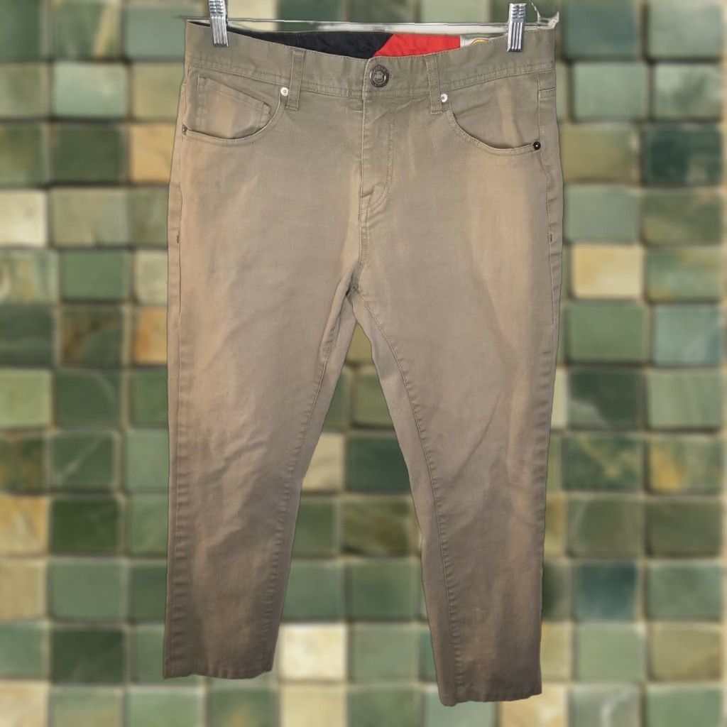 Volcom VOLCOM Chino Pants Beige Straight Size 31x25 Mens Size US 31 - 1 Thumbnail