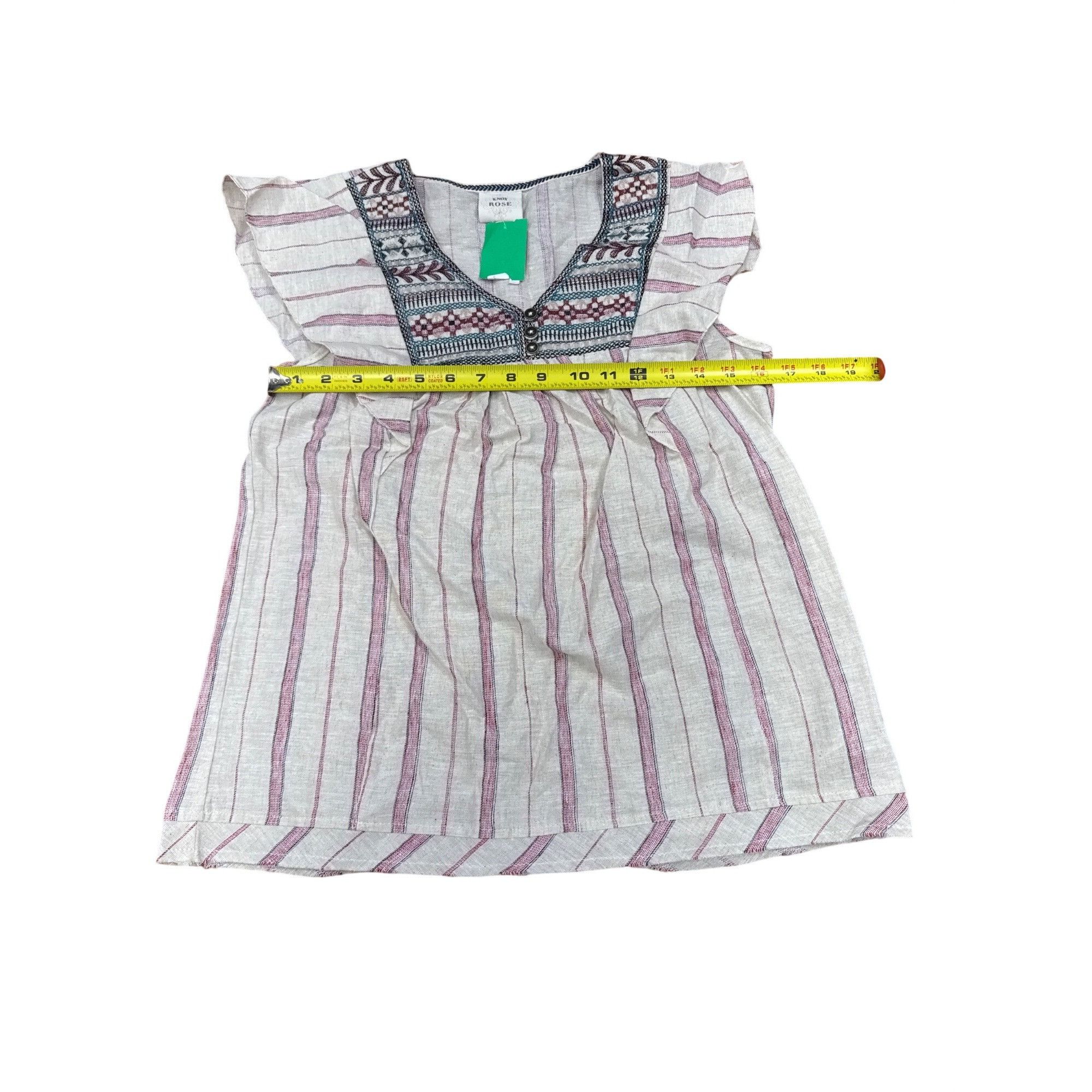 Other Women's Flutter Short Sleeve Embroidered Top - Knox Rose XS Size XS / US 0-2 / IT 36-38 - 8 Thumbnail