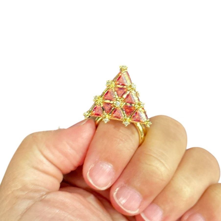 Swarovski Swarovski Curiosa cocktail ring Triangle cut Size 8 / 58 Size ONE SIZE - 3 Thumbnail