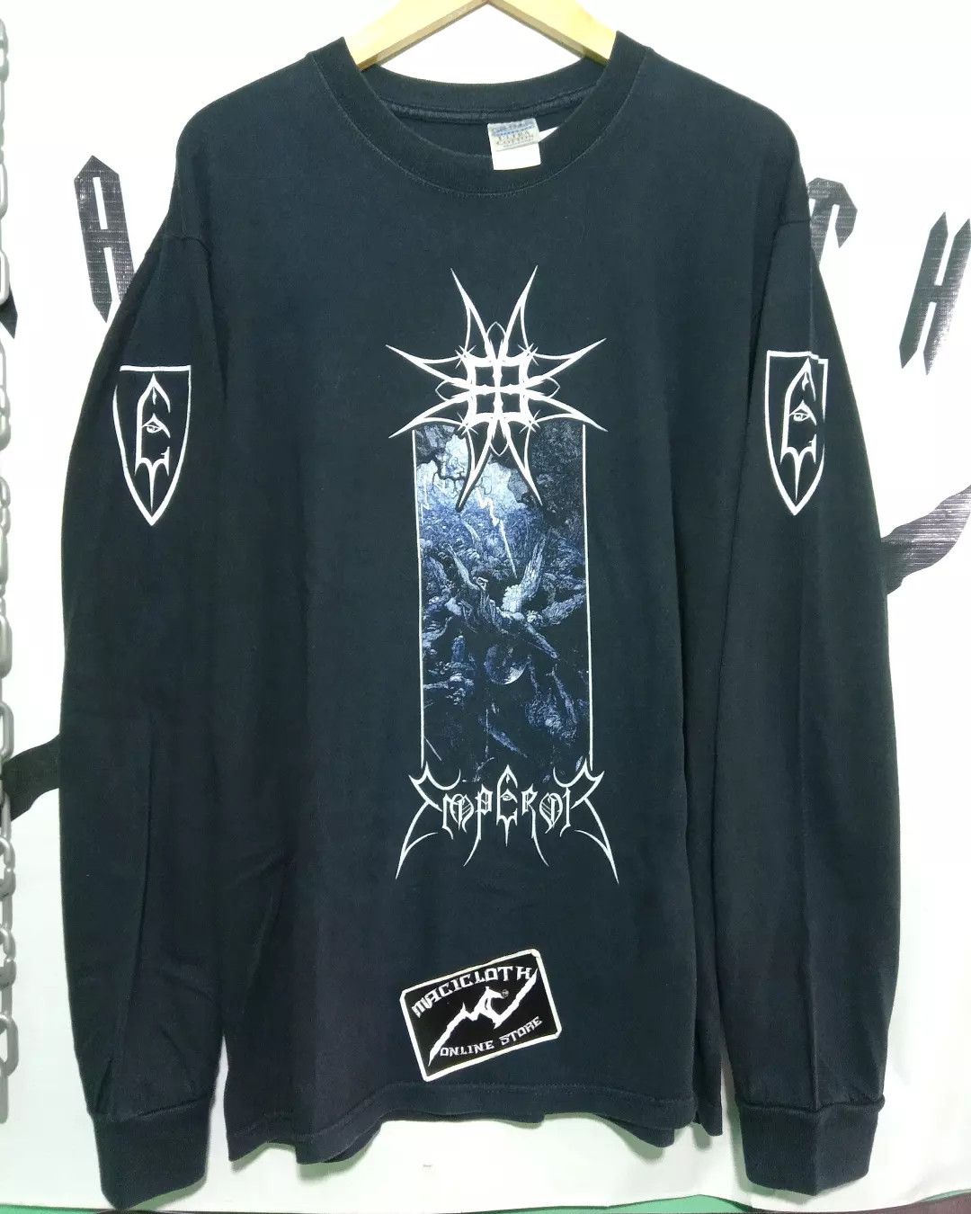 image of Band Tees x Rock T Shirt Vintage Emperor The Return Of Emperor in Black, Men's (Size Large)