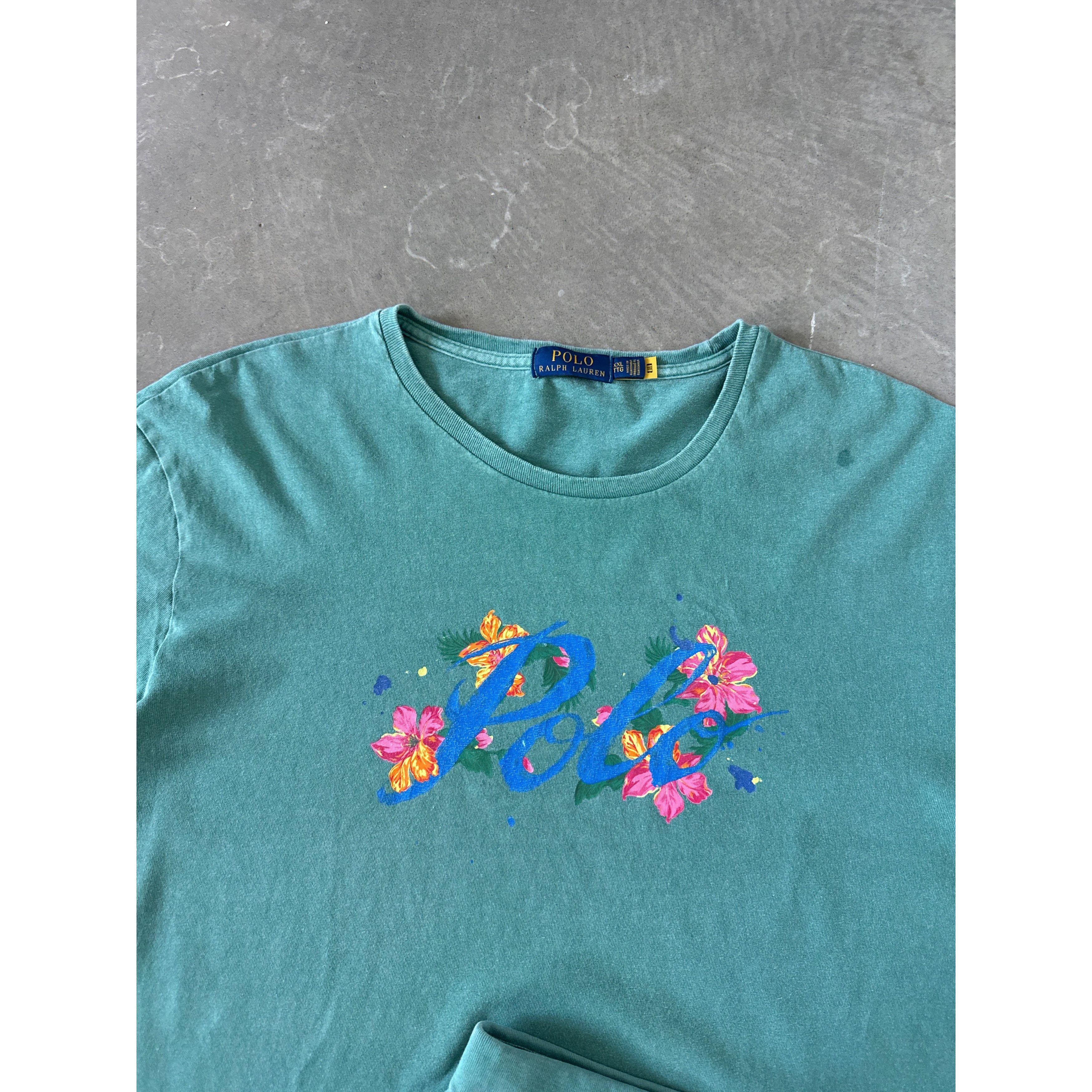 Polo Ralph Lauren Polo Ralph Lauren Tropical Floral Tee Sweat Shorts Set Size US XXL / EU 58 / 5 - 2 Thumbnail
