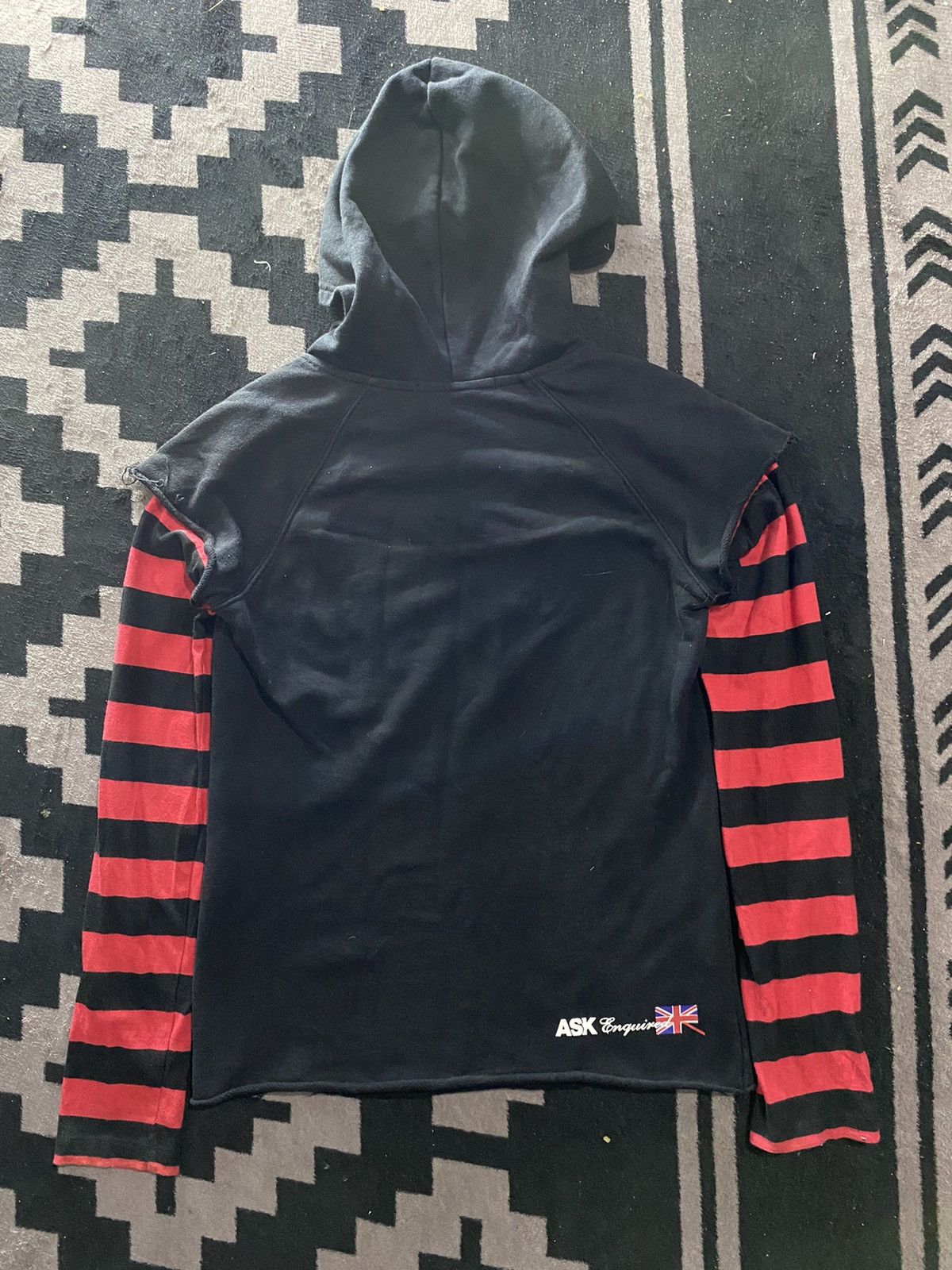 If Six Was Nine × Japanese Brand × Le Grande Bleu (L.G.B.) ask enquired punk double layers mickey distressed hoodie Size US S / EU 44-46 / 1 - 2 Thumbnail