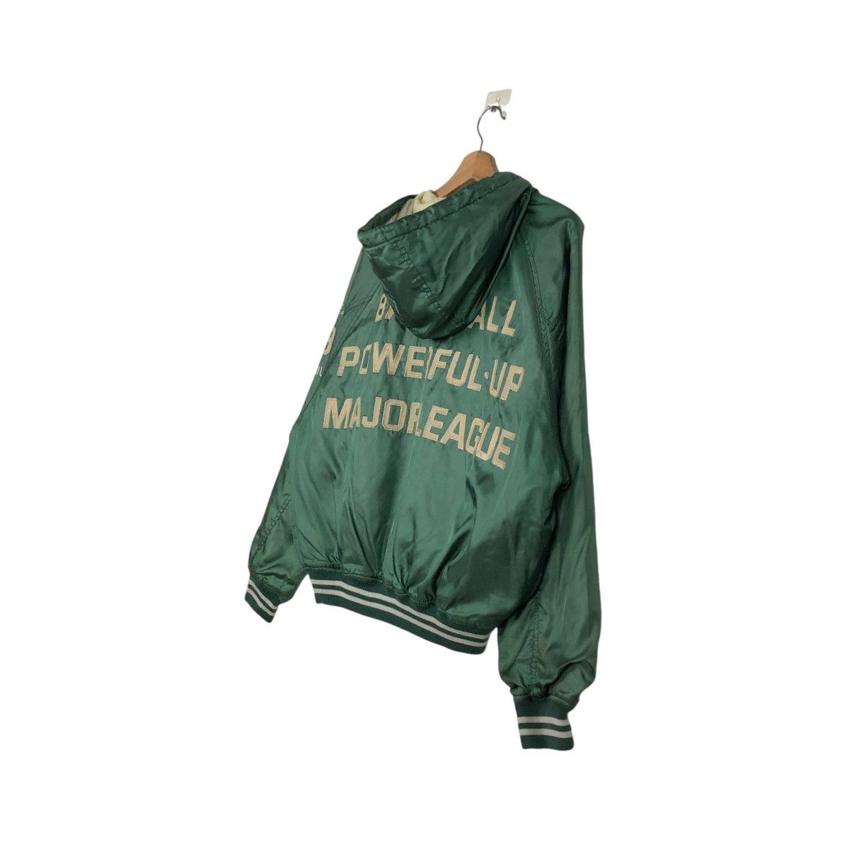 Japanese Brand 🔥SPORTSWEAR BOMBER JACKET MAJOR LEAGUE SPELL OUT BACK HIT Size US M / EU 48-50 / 2 - 14 Thumbnail