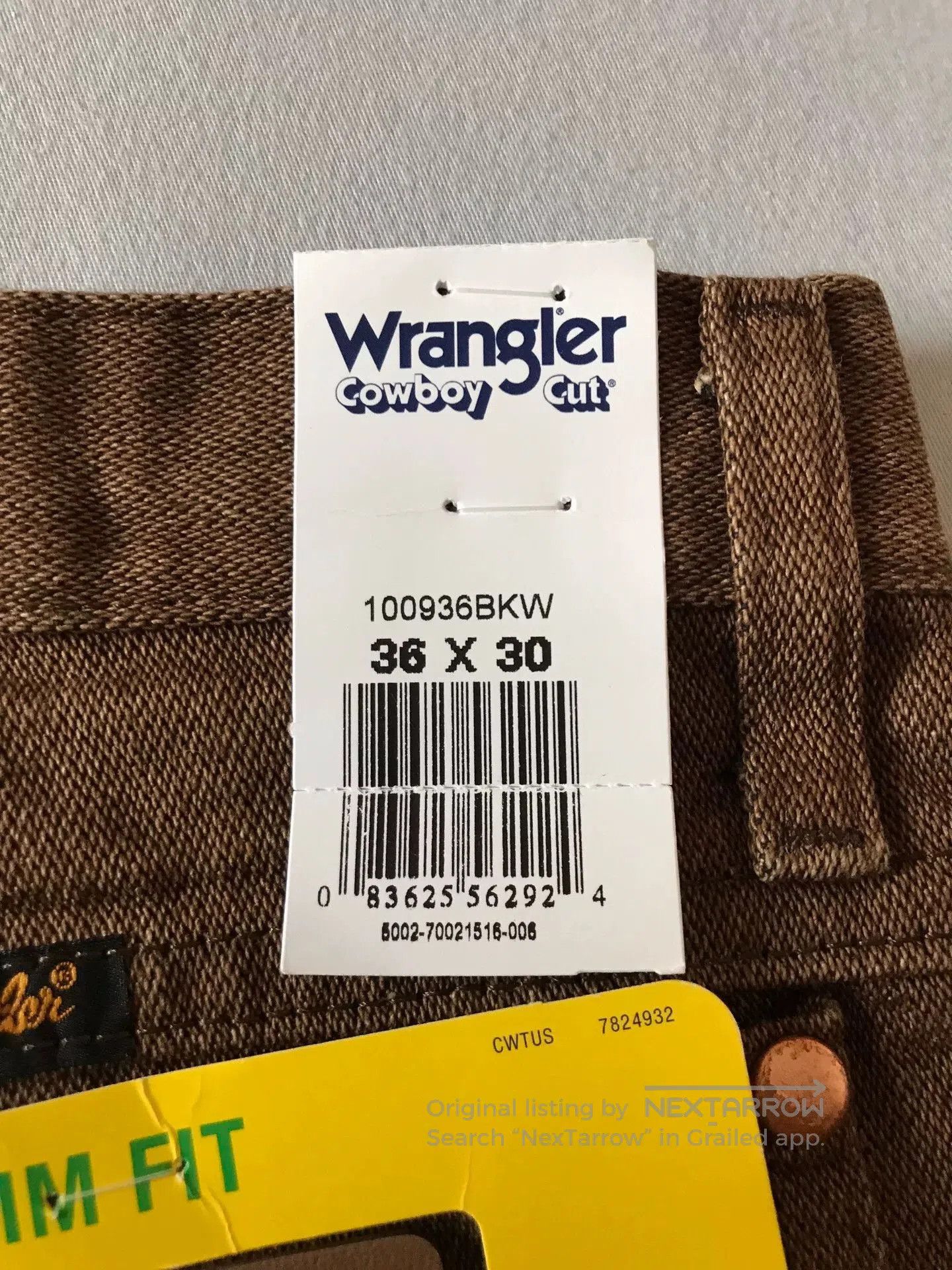 Wrangler Wrangler 936BKW Brown Jeans W36L30. Size US 36 / EU 52 - 8 Thumbnail
