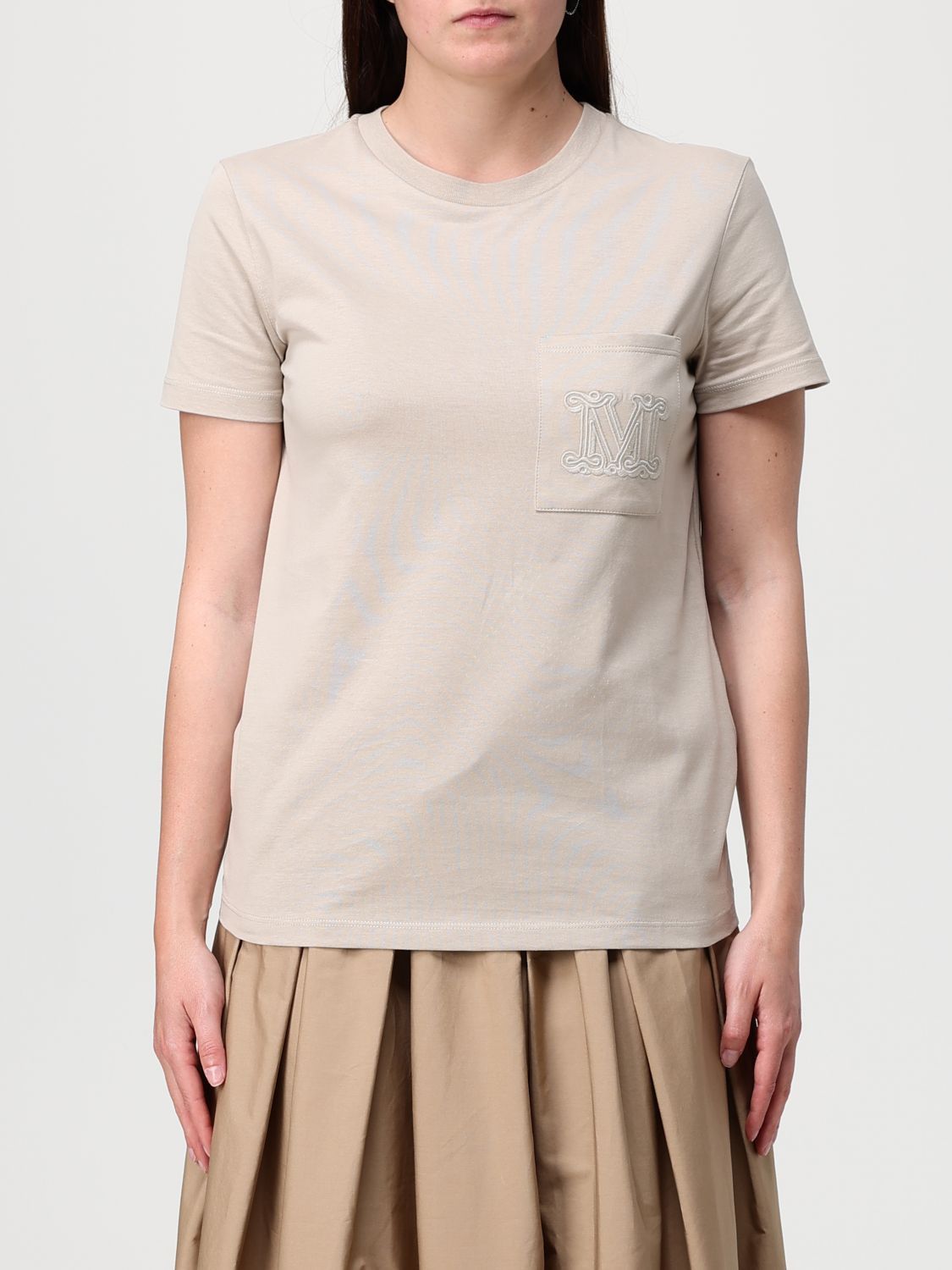 Max Mara Max Mara T-Shirt Woman Grey Size XL / US 12-14 / IT 48-50 - 1 Thumbnail