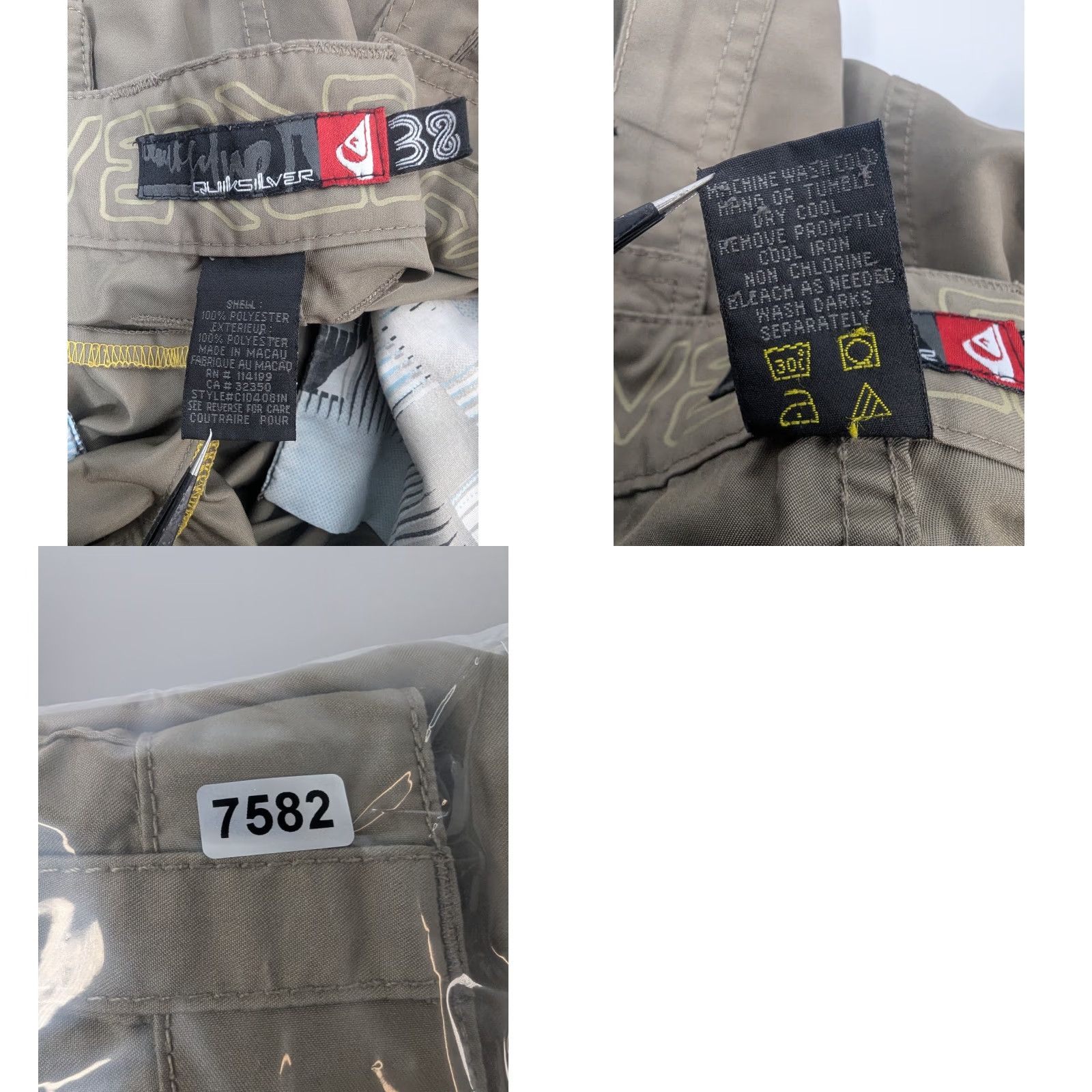Quiksilver **Quiksilver Mens Cargo Shorts Brown Outdoor Polyester 38** User: Quiksilver Mens Cargo Shorts Brown Outdoor Polyester 38 Size US 38 / EU 54 - 8 Thumbnail