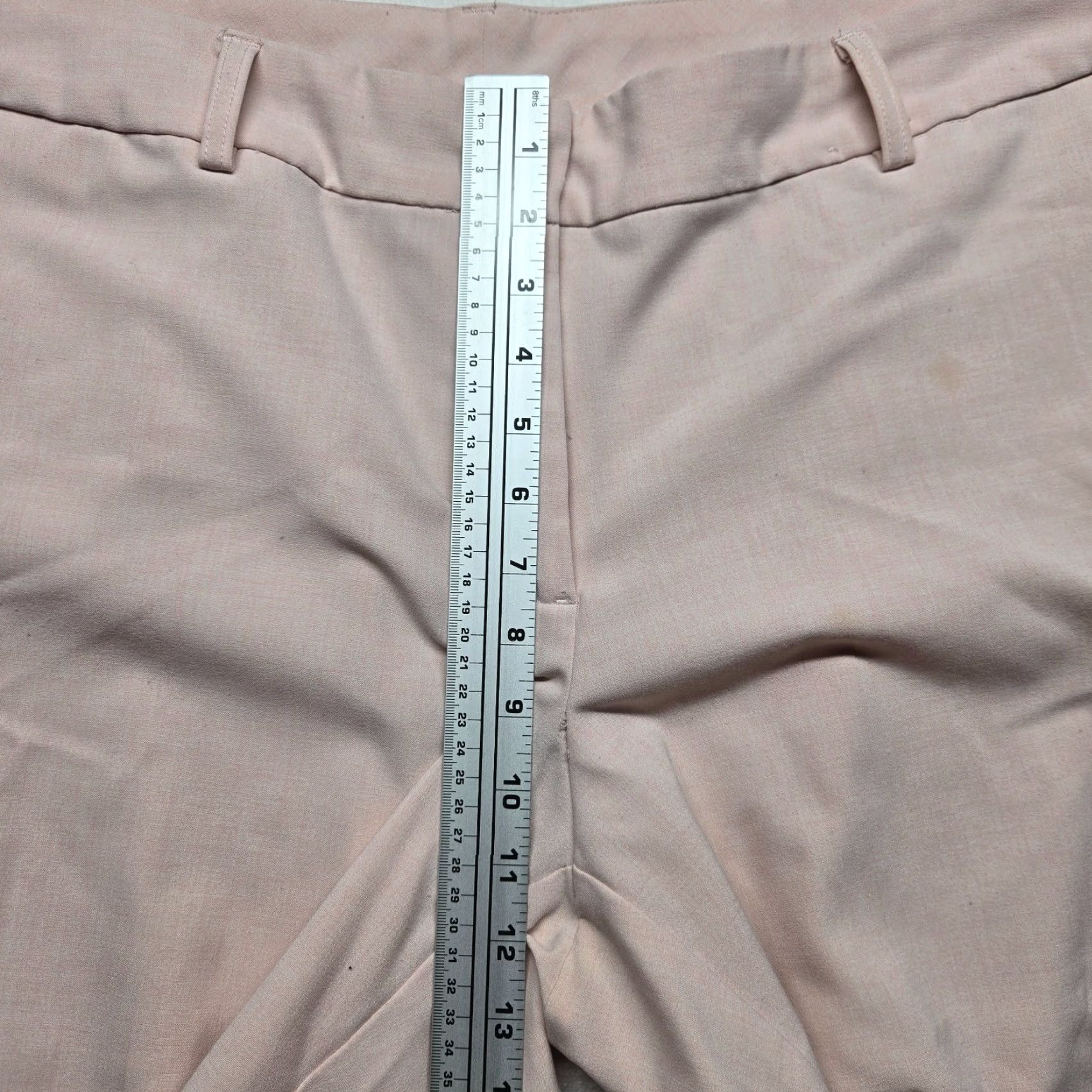 Avenue VINTAGE Avenue Women's Capri Pants Size 16 Cotton Spandex Solid Light Pink Casual Summer Size 38" / US 16 / IT 52 - 5 Thumbnail