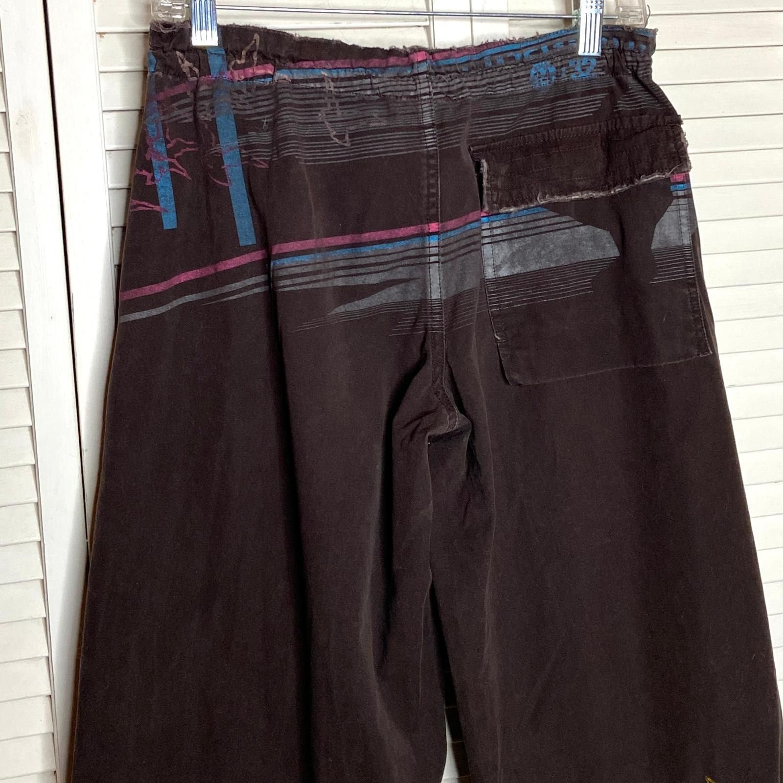 Ringspun Vintage 2000s Distressed Grapic Printed Cargo Pants Size US 32 / EU 48 - 5 Thumbnail