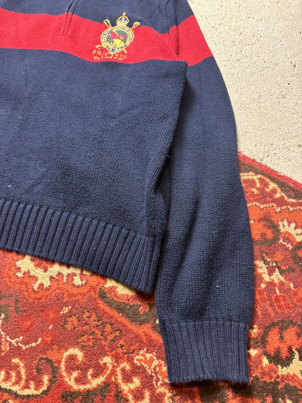 Polo Ralph Lauren × Vintage Vintage Y2K Polo Ralph Lauren Knitted Embroidered logo Sweat Size US M / EU 48-50 / 2 - 3 Thumbnail