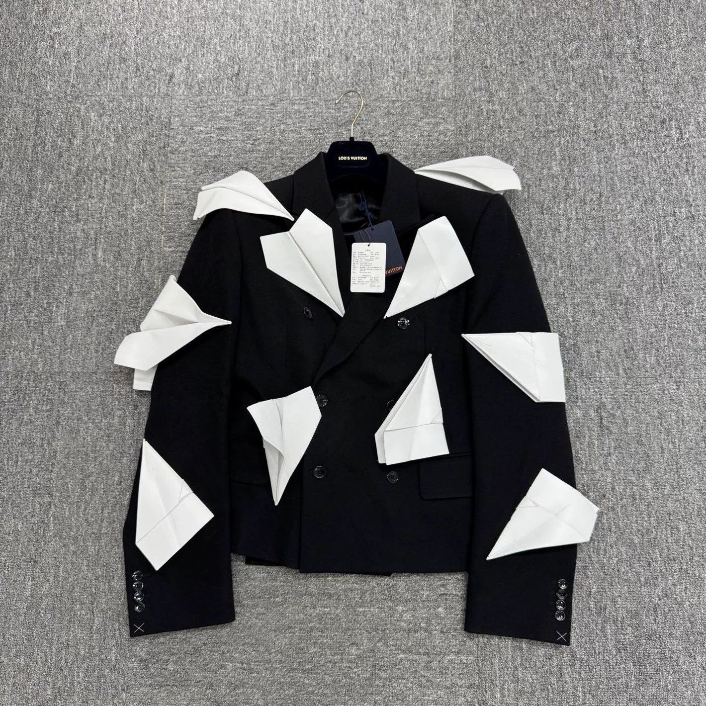 Louis Vuitton louis vuitton paper plane wool blazer Size US L / EU 52-54 / 3 - 1 Thumbnail
