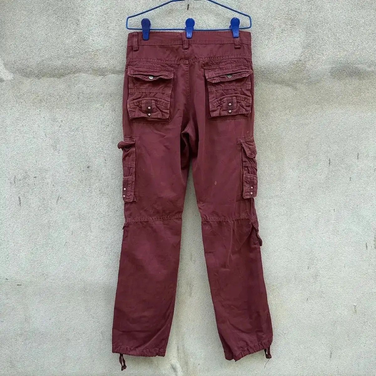 Beauty Beast SPLISH PAINTER FLARE/BOOTCUT TROUSERS MULTIPOCKET CARGO PANT Size US 29 - 11 Thumbnail