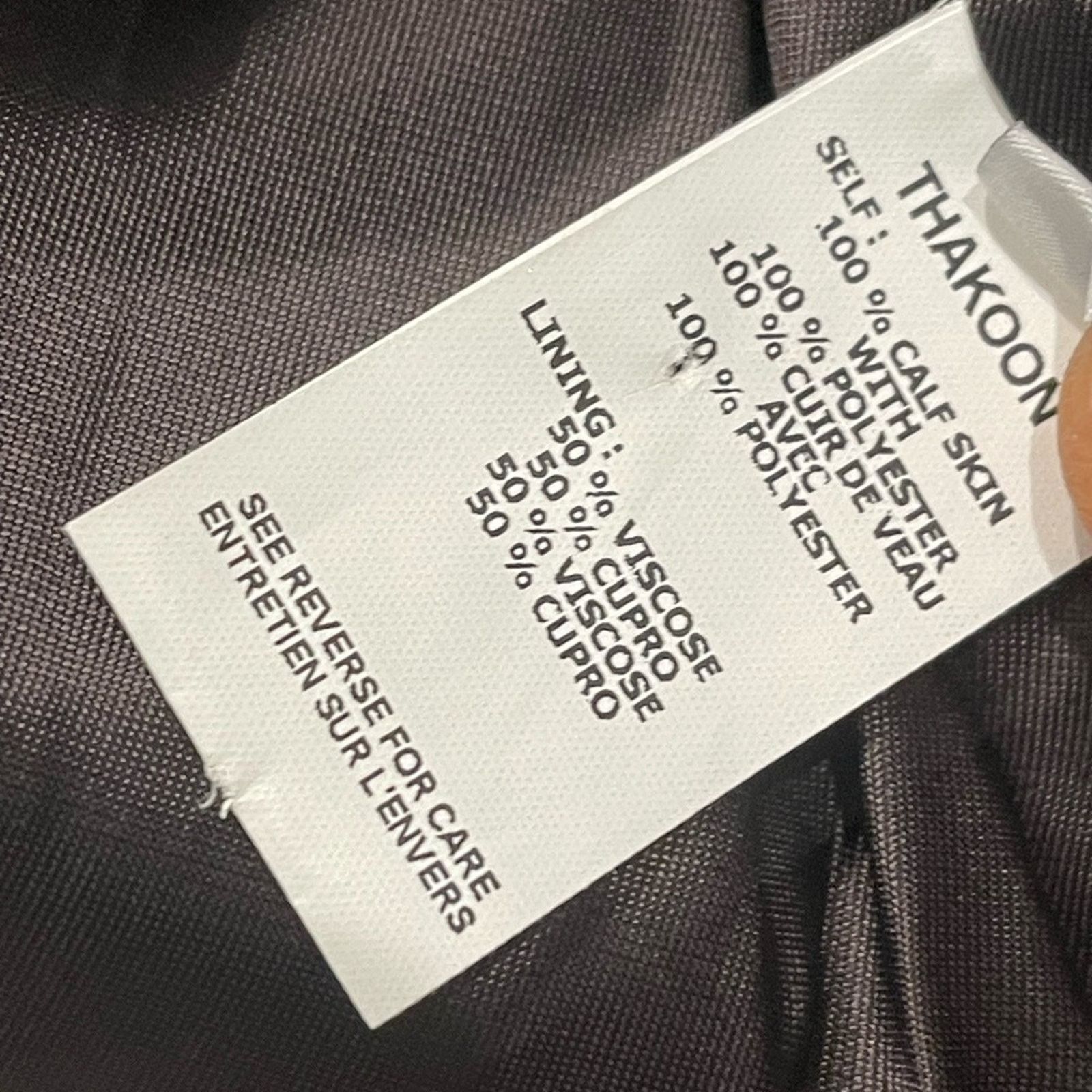 THAKOON THAKOON Woman’s Brown Leather Jacket Size:6 Size M / US 6-8 / IT 42-44 - 15 Thumbnail