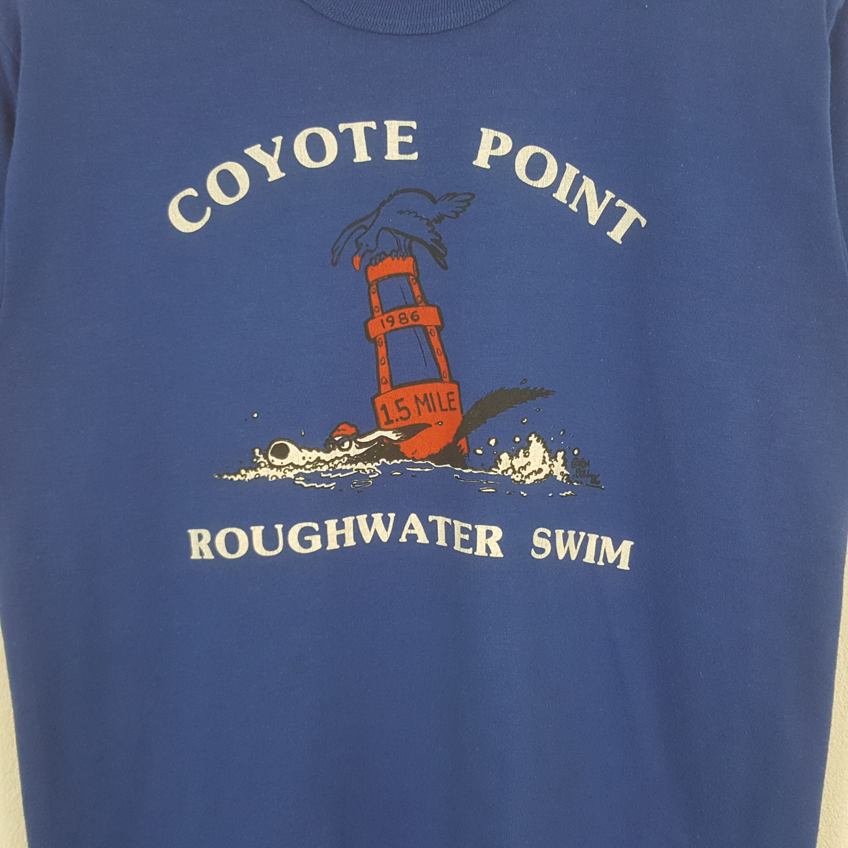 Russell Athletic Vintage Coyote Point Surf Style USA Tshirt RR17 Size US M / EU 48-50 / 2 - 2 Thumbnail
