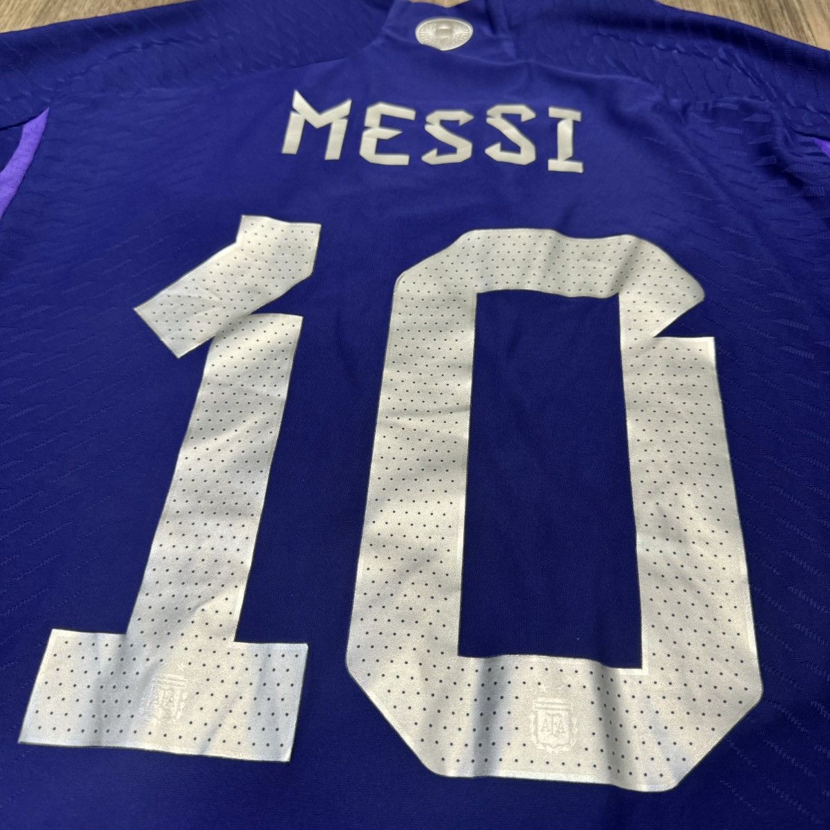 Adidas Argentina WC2022 player issue away shirt #10 Messi (Bnwt) Size US XL / EU 56 / 4 - 4 Thumbnail