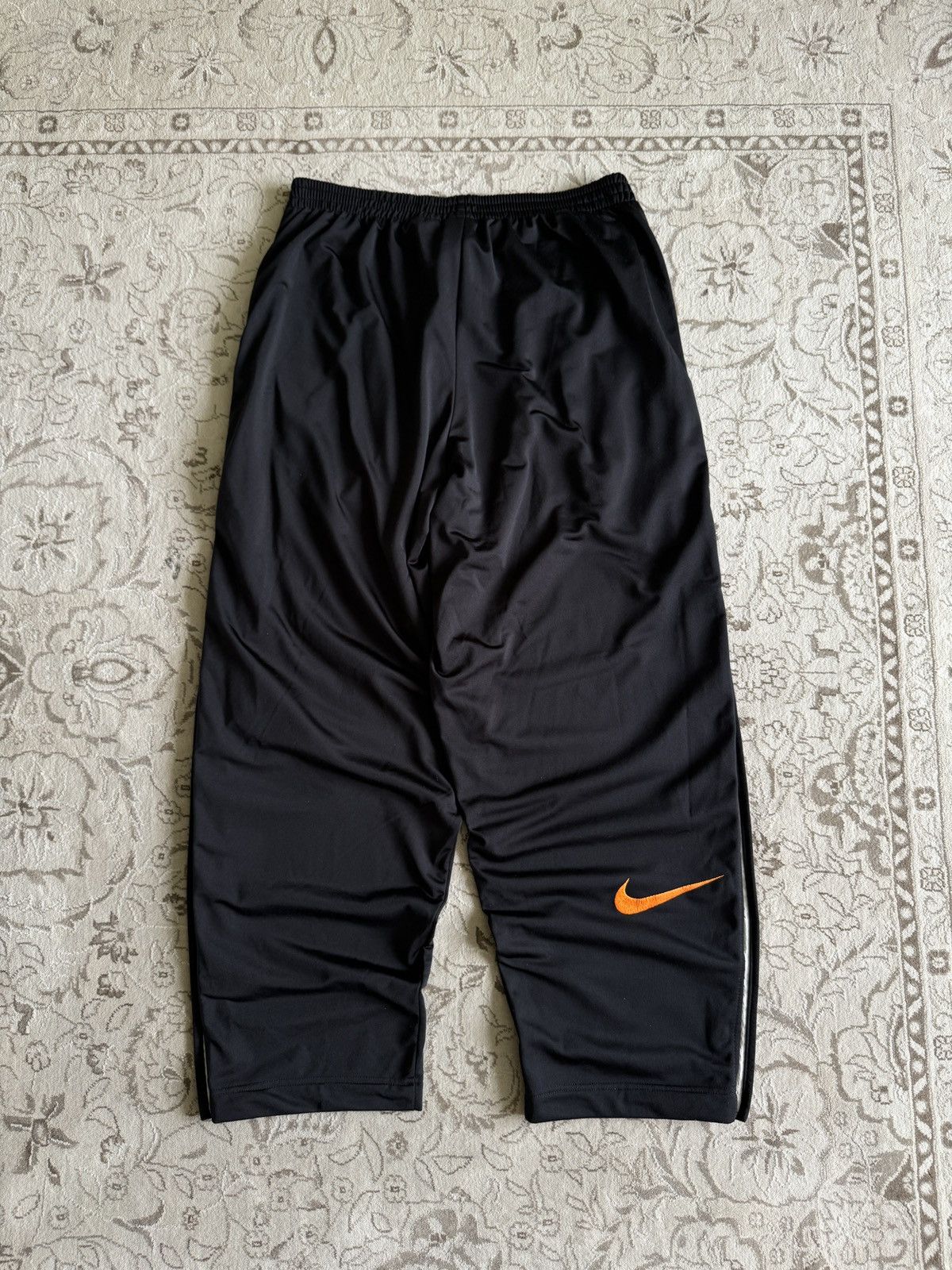 Nike Vintage 90s Nike Baggy Track Pants Big Logo Button Up Swoosh Size US 36 / EU 52 - 1 Thumbnail