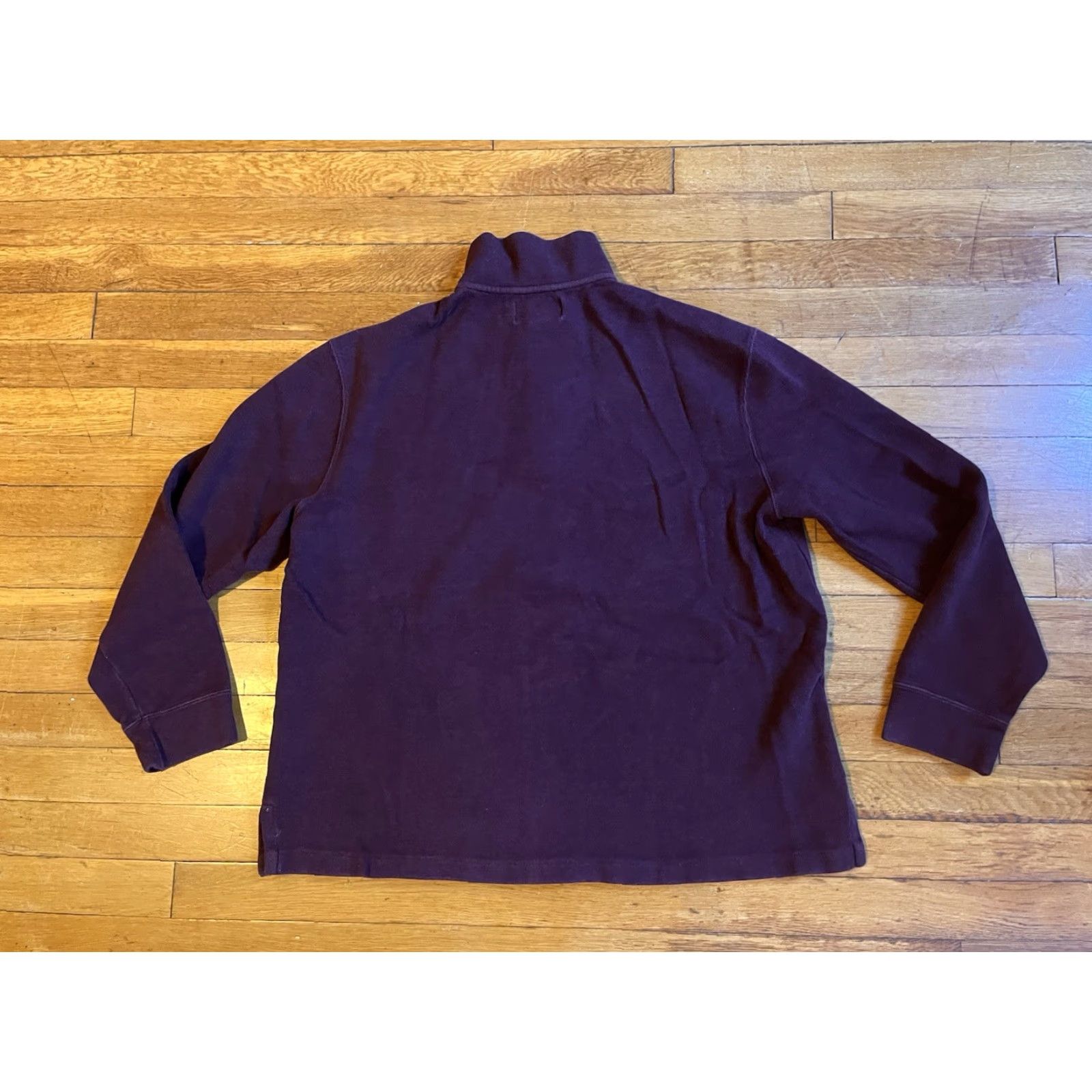 Polo Ralph Lauren VINTAGE Polo Ralph Lauren 1/4 Zip Sweater Shirt Men L Maroon Green Pony Size US L / EU 52-54 / 3 - 7 Thumbnail