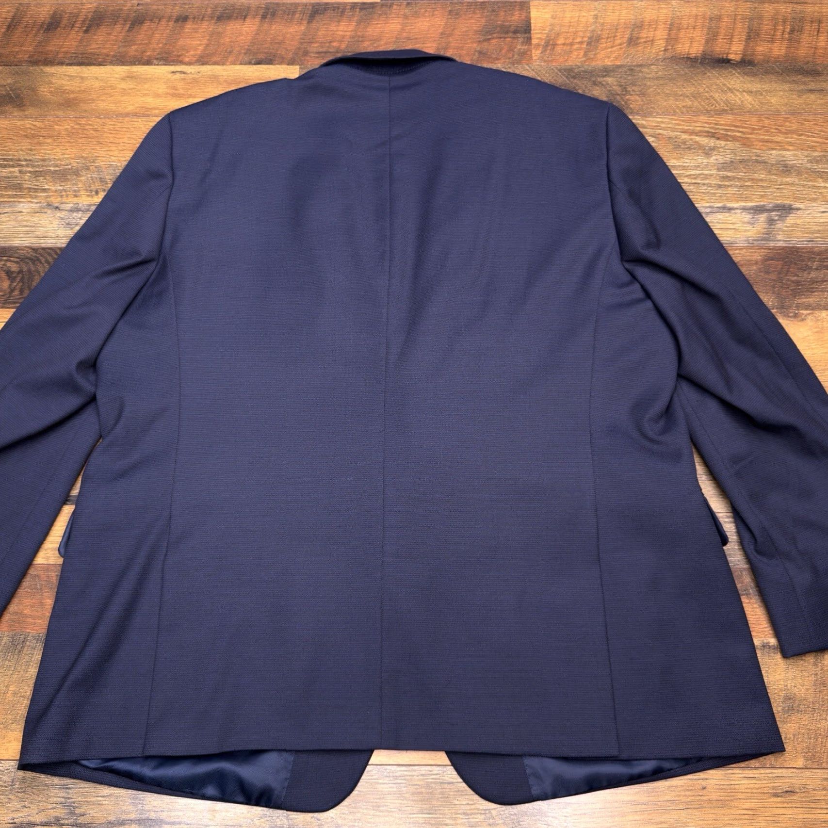 Stafford Stafford Sport Coat Blue 52R Big & Tall Single-Breasted Notch Lapel 2-Button Classic Fit Blazer Size 52R - 2 Thumbnail