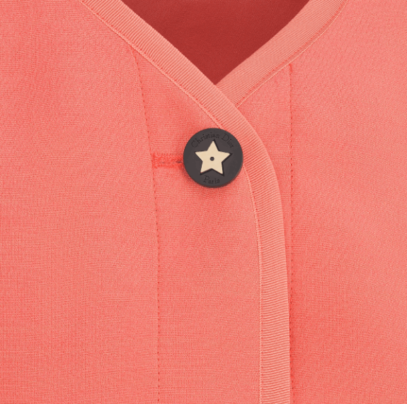 Dior o1w1db10925 441V40 Dioriviera Cropped Jacket in Coral Size XS / US 0-2 / IT 36-38 - 3 Thumbnail