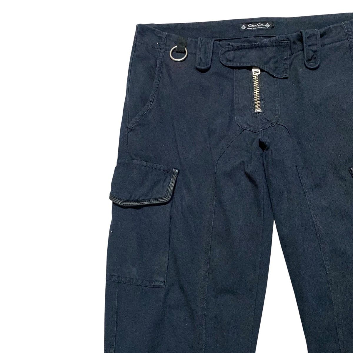 If Six Was Nine BLUTTENBLATT Leather Trimmed Cargo Pants Size US 33 - 4 Thumbnail