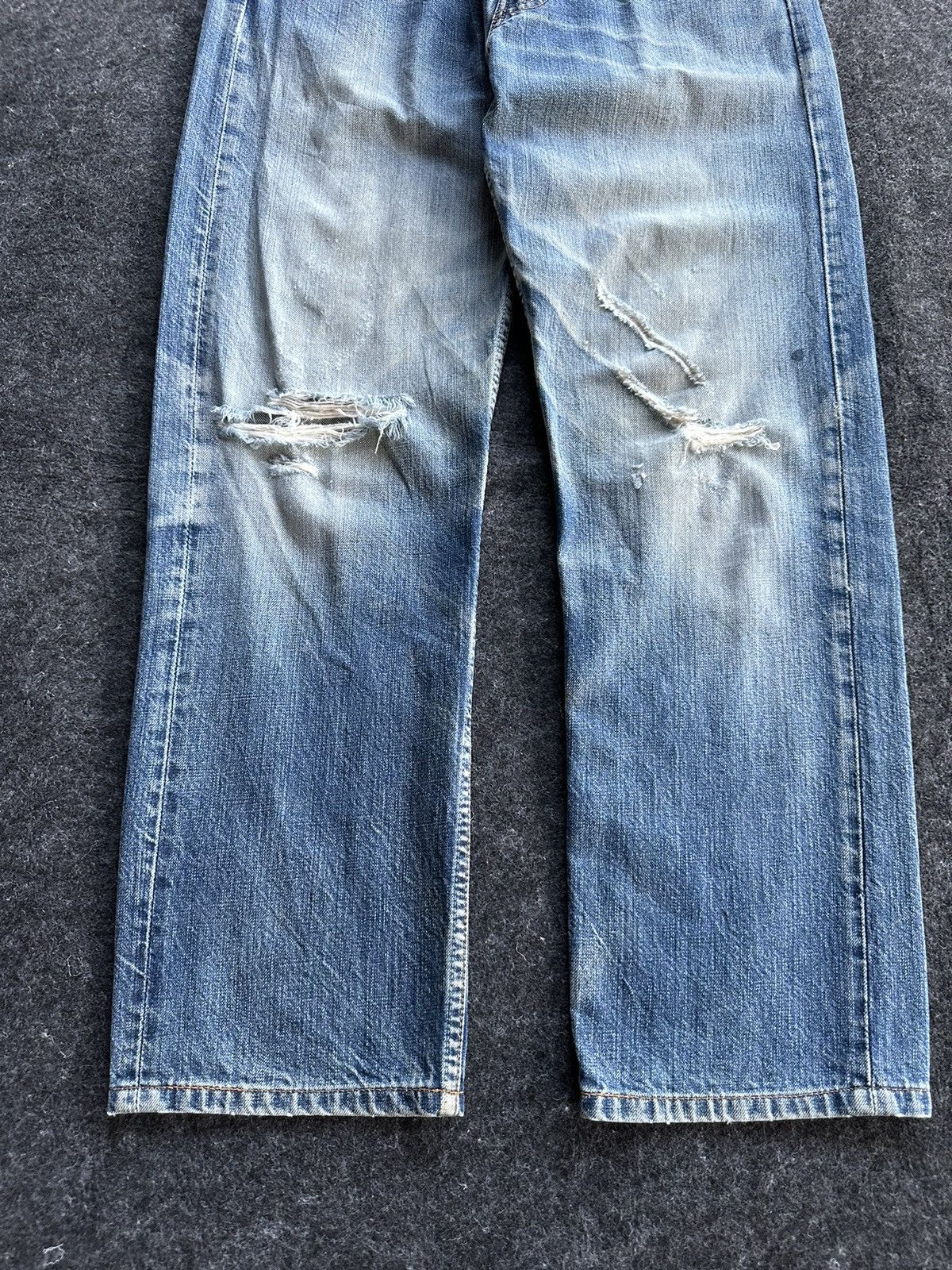 Levi's Levis 501 Distressed Blue Vintage Denim 30x28 D496 Size US 30 / EU 46 - 3 Thumbnail