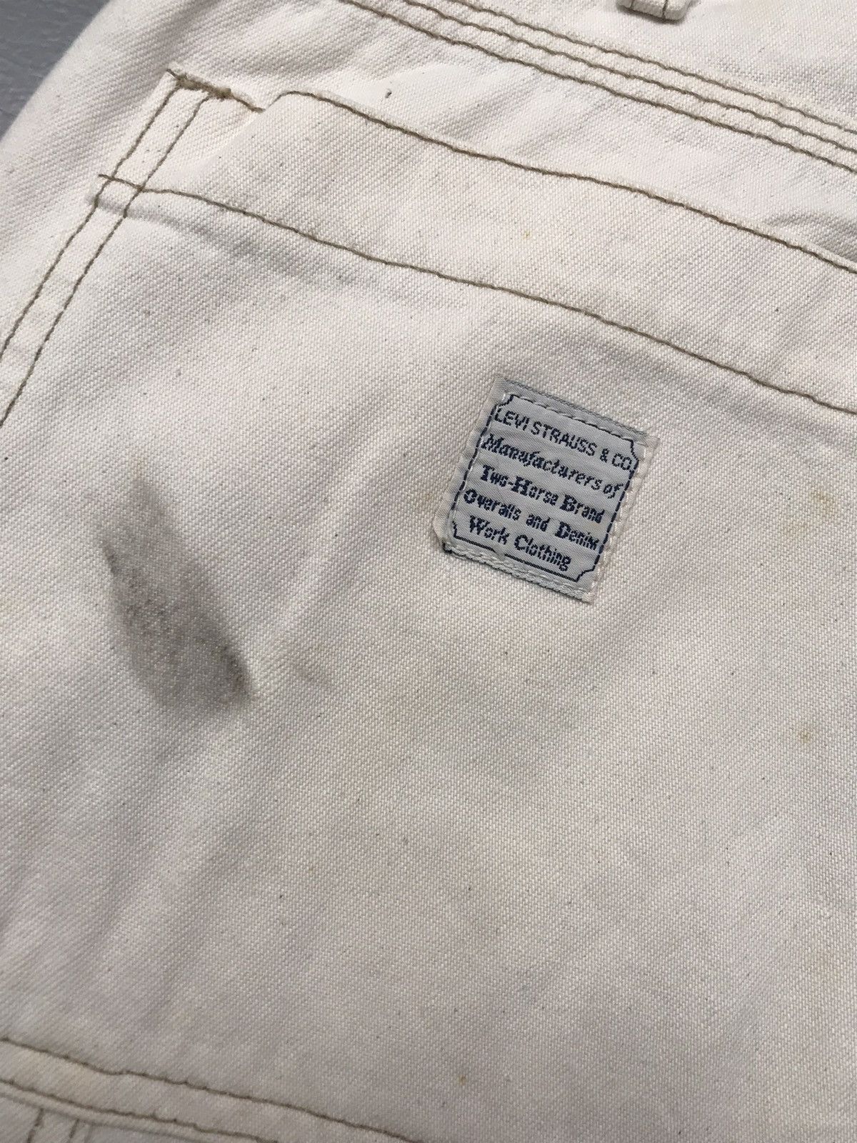Levi's × Vintage Vintage 80s Levi’s silver tab wide leg carpenter denim Size US 33 - 9 Thumbnail