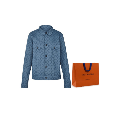 Louis Vuitton Louis Vuitton Monogram Jacquard Denim Jacket Size US S / EU 44-46 / 1 - 1 Thumbnail