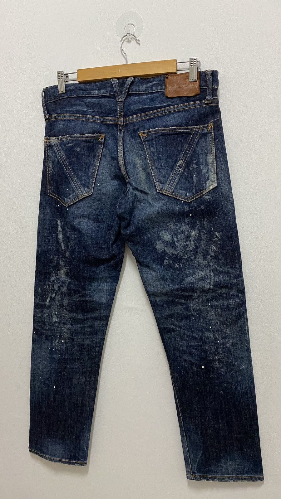 Vanquish Vanquish Distressed Denim Splatter Jeans Pants Size US 32 / EU 48 - 6 Thumbnail