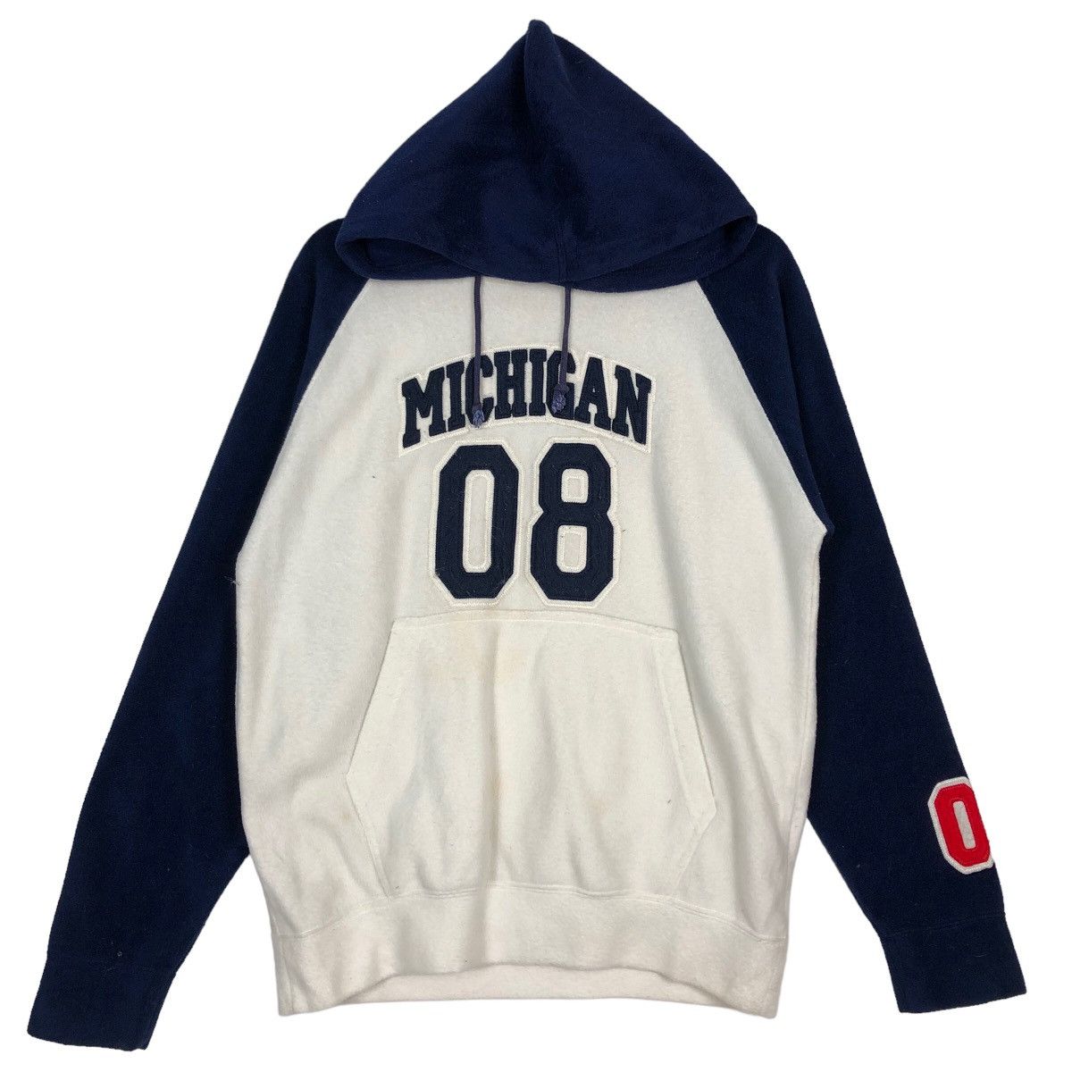 🔥Hoodie Michigan 08 Big Logo Spell Out Japan Made