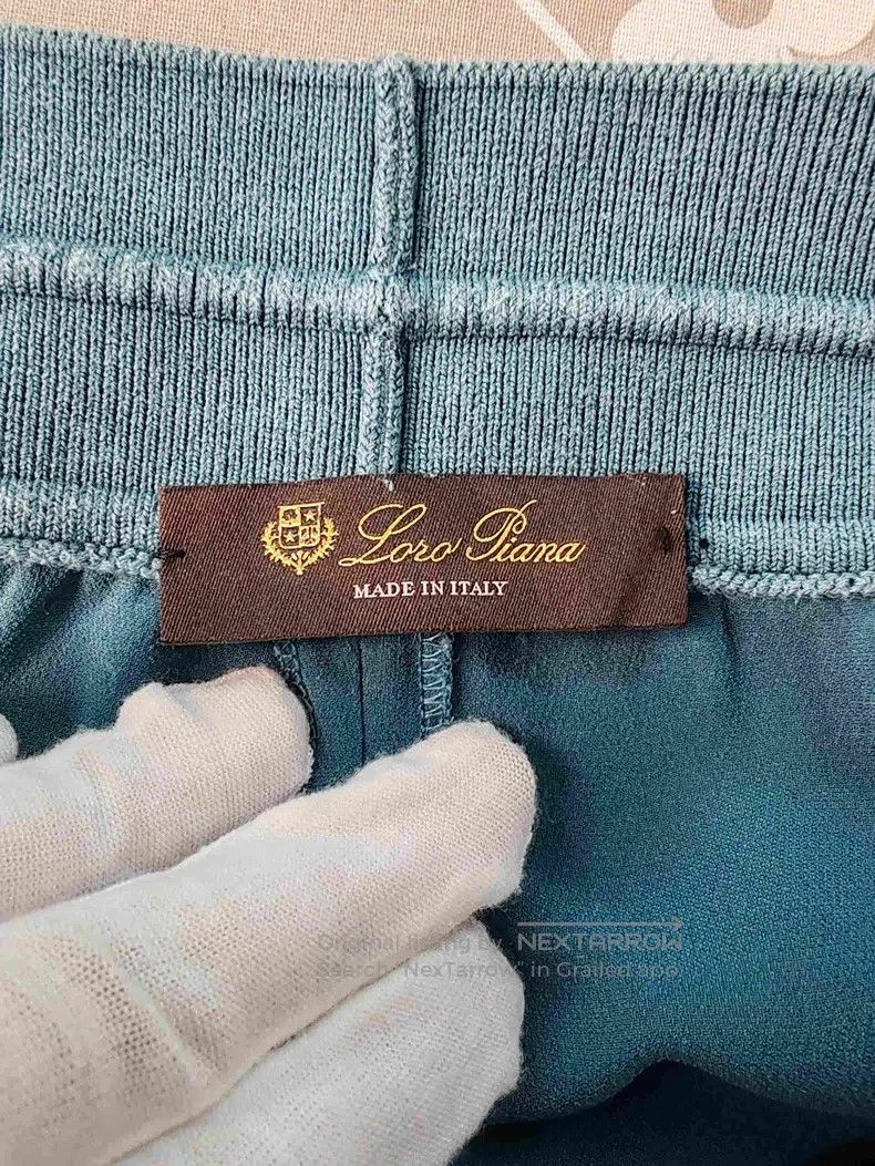 Loro Piana Loro Piana Women's Silk Drawstring Casual Pants Size 28" / US 6 / IT 42 - 3 Thumbnail