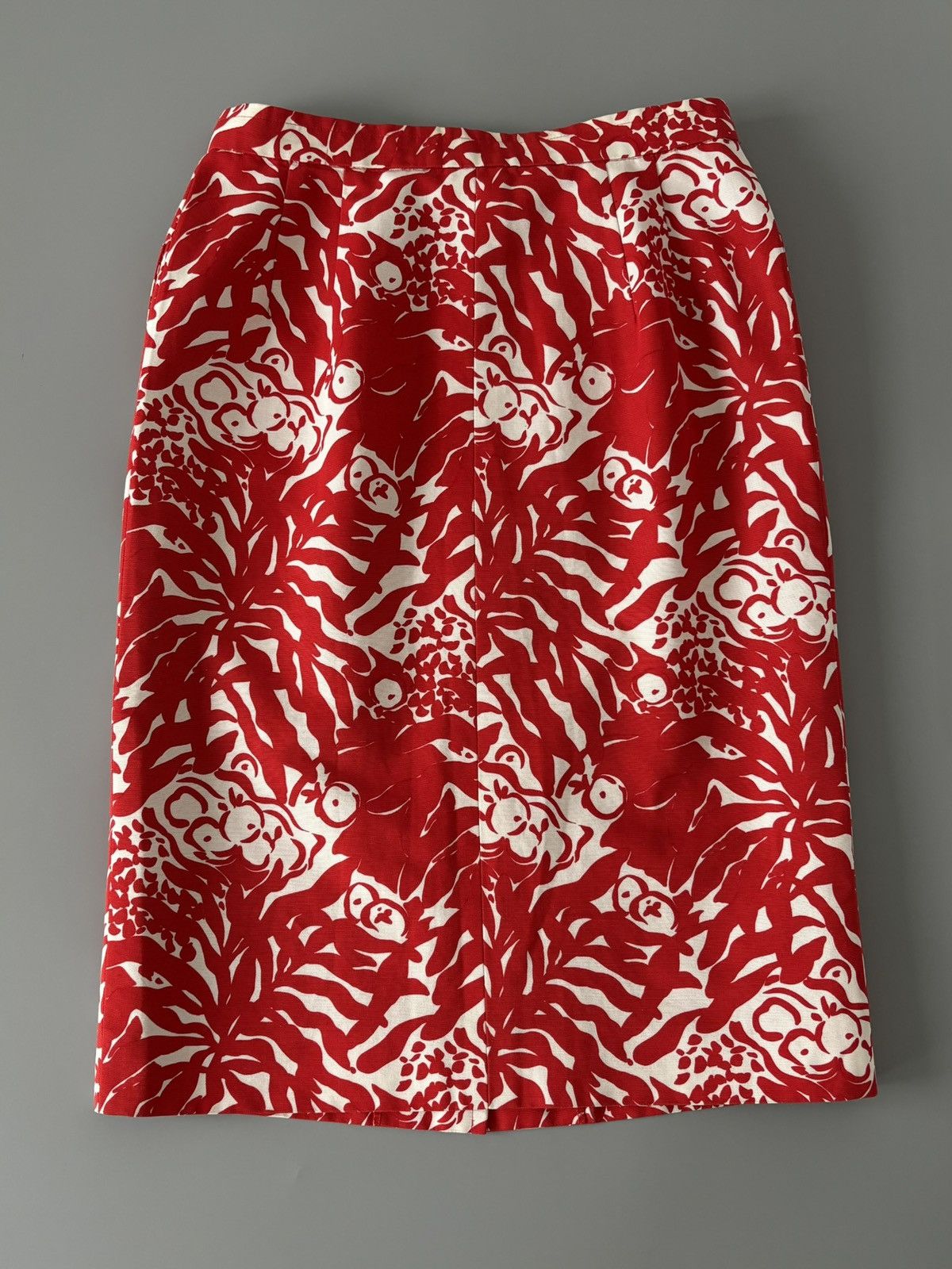 Yves Saint Laurent Yves Saint Laurent Rive Gauche S/S 1994 Pencil Skirt Red M Size 27" / US 4 / IT 40 - 14 Thumbnail