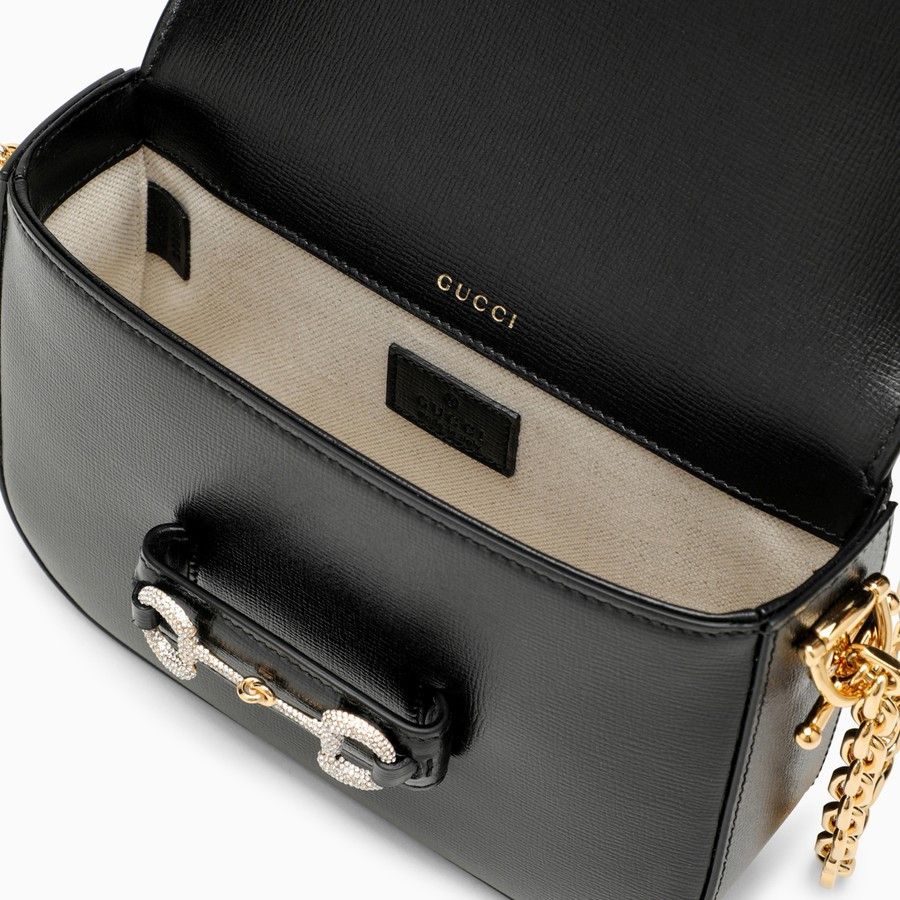 Gucci o1d2blof0824 Size: OS / Horsebit Leather Mini Bag in Black Size ONE SIZE - 3 Thumbnail