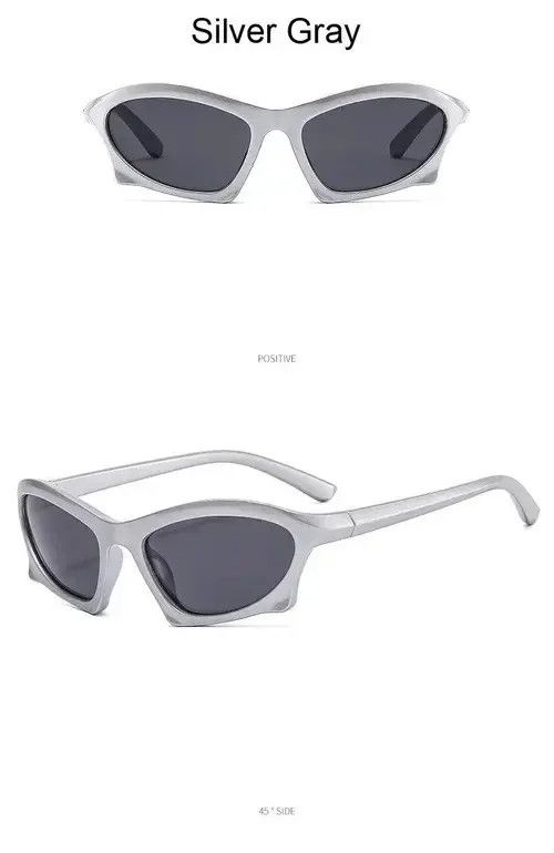 Jewelry Kurt Cobain Alien Sunglasses Punk Grunge 2000s Look Size ONE SIZE - 2 Thumbnail