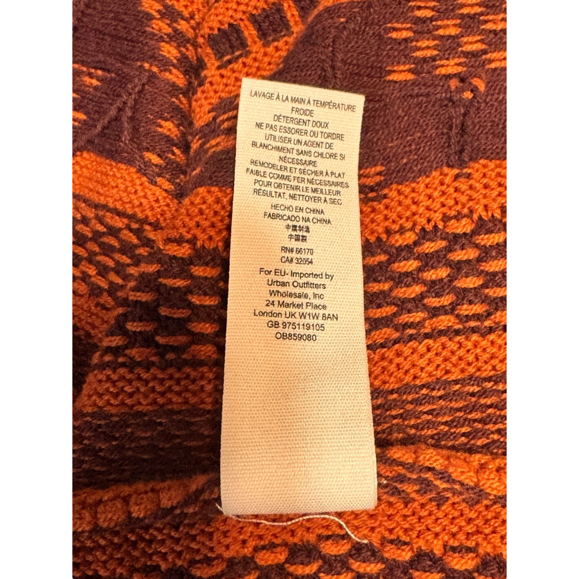 Free People Free People Orange Knit Boho Sweater Dress XS Bell Sleeves T Size XS / US 0-2 / IT 36-38 - 8 Thumbnail