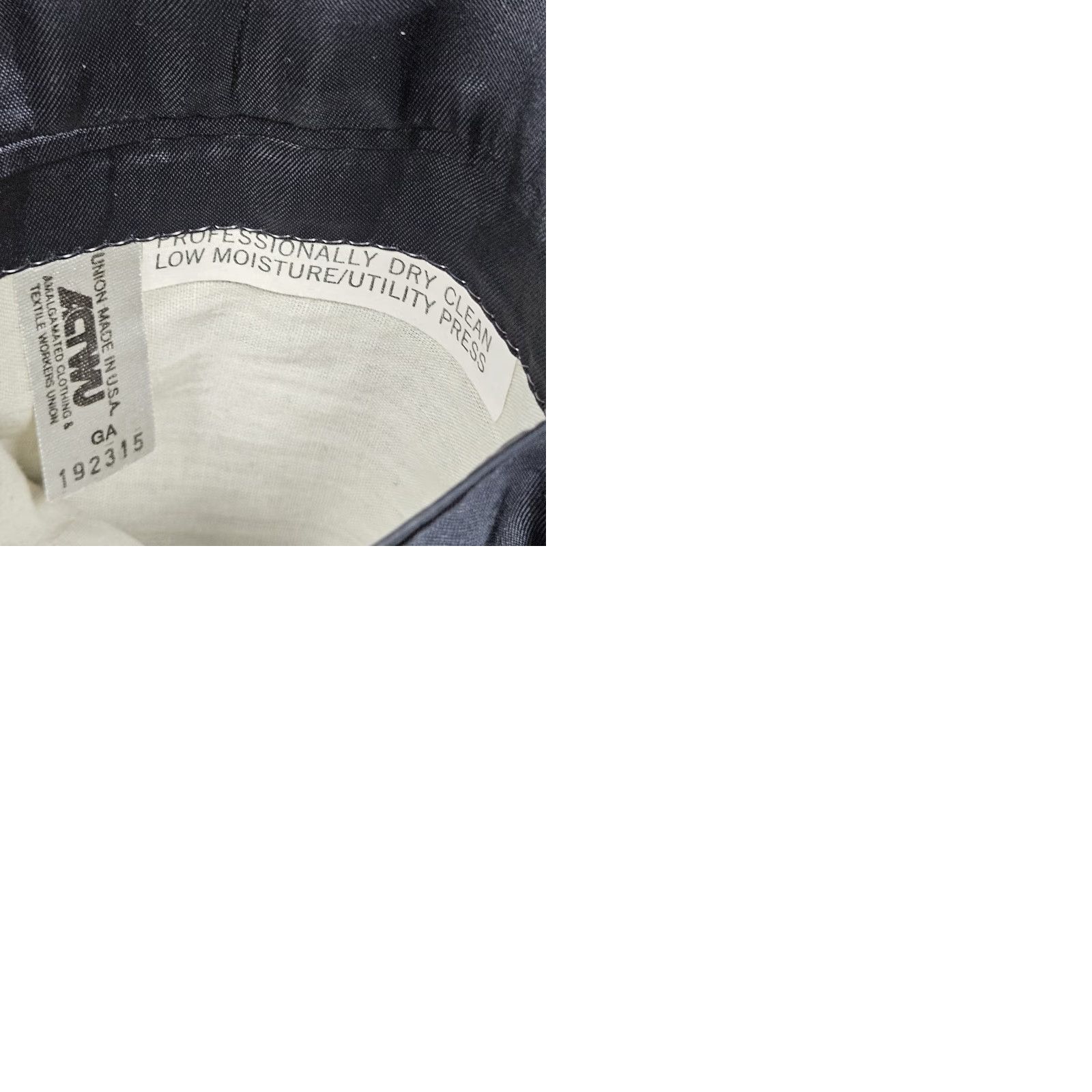 Vintage VTG Colours By Alexander Julian Navy Pinstriped Suit 2 Button Notch USA 40 33x32 Shirt Size 40R - 11 Thumbnail