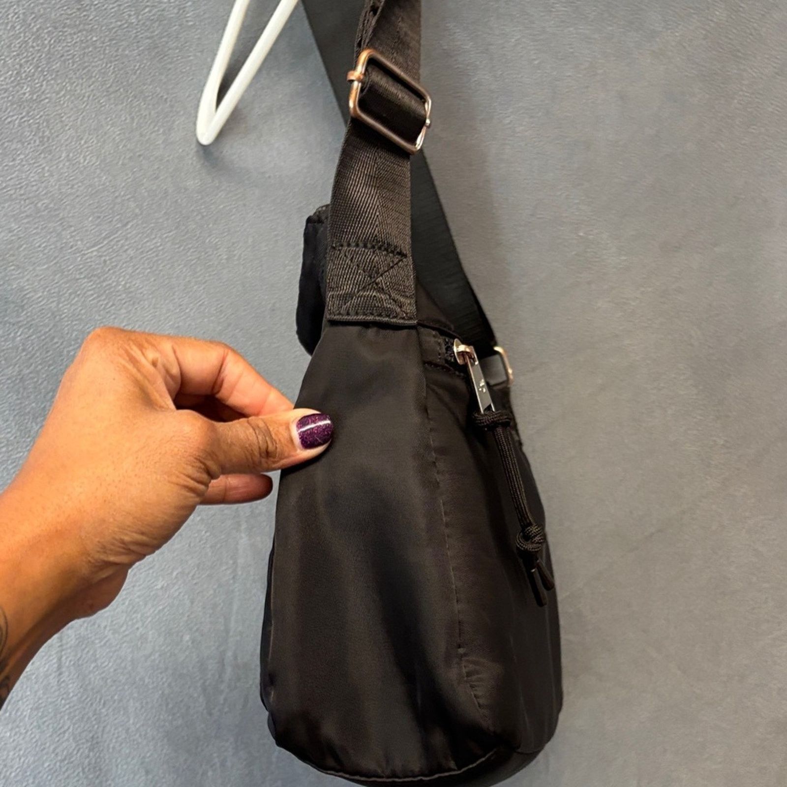 Other Bearpaw Black Nylon Crossbody Bag Adjustable Strap Light Size ONE SIZE - 6 Thumbnail