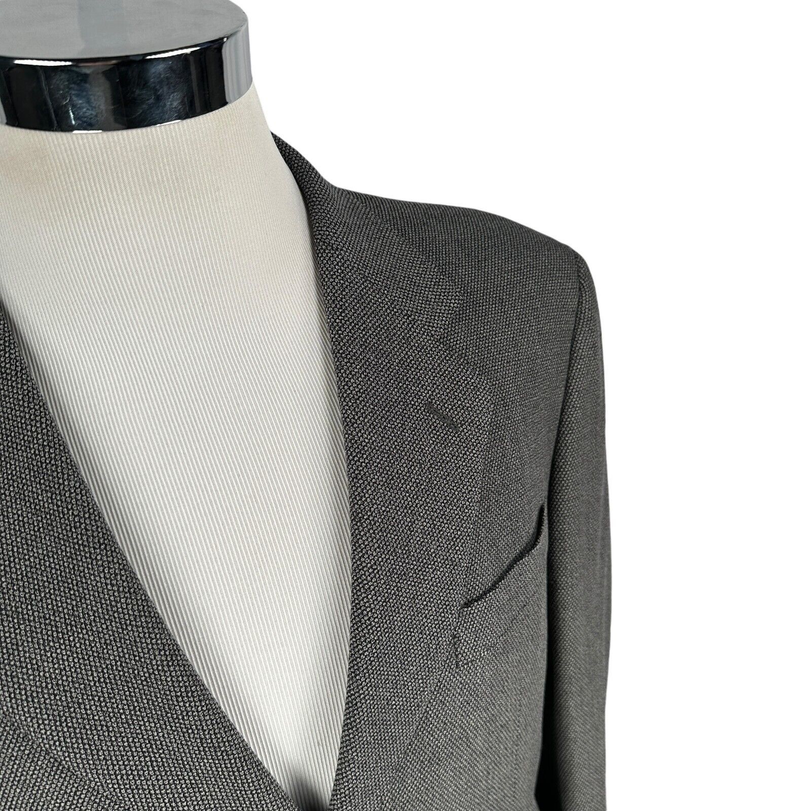 Canali Canali Proposta Sport Coat Blazer Jacket Mens 42R Gray Wool Size 42R - 2 Thumbnail