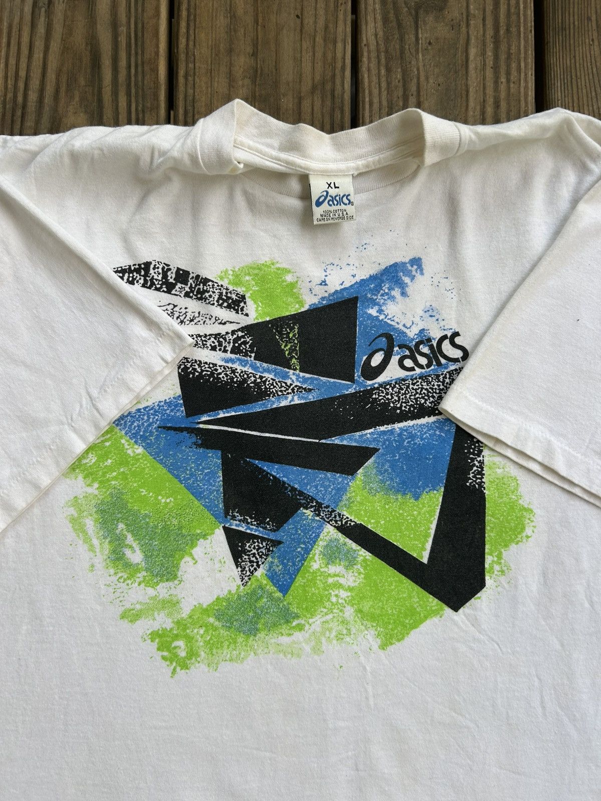 Asics × Vintage Vintage 90s Asics Promo T-Shirt Size US XL / EU 56 / 4 - 1 Thumbnail