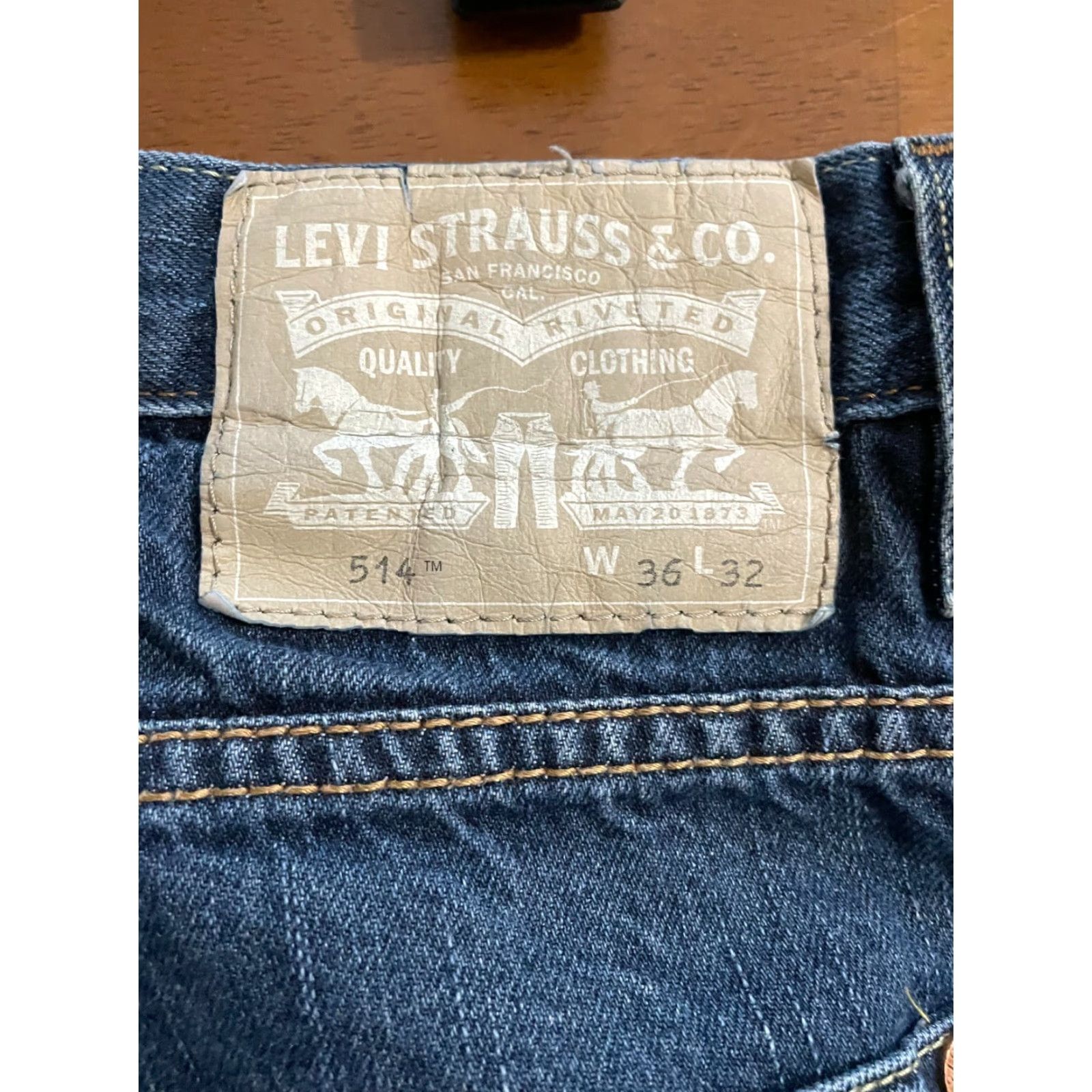 Levi's Levi's 514 Jeans Mens 36x32 Mid-Rise Straight Zip Closure Stone Wash Blue Denim Jeans Regular Men Blue Stone Wash 514 Levi's Size US 36 / EU 52 - 5 Thumbnail