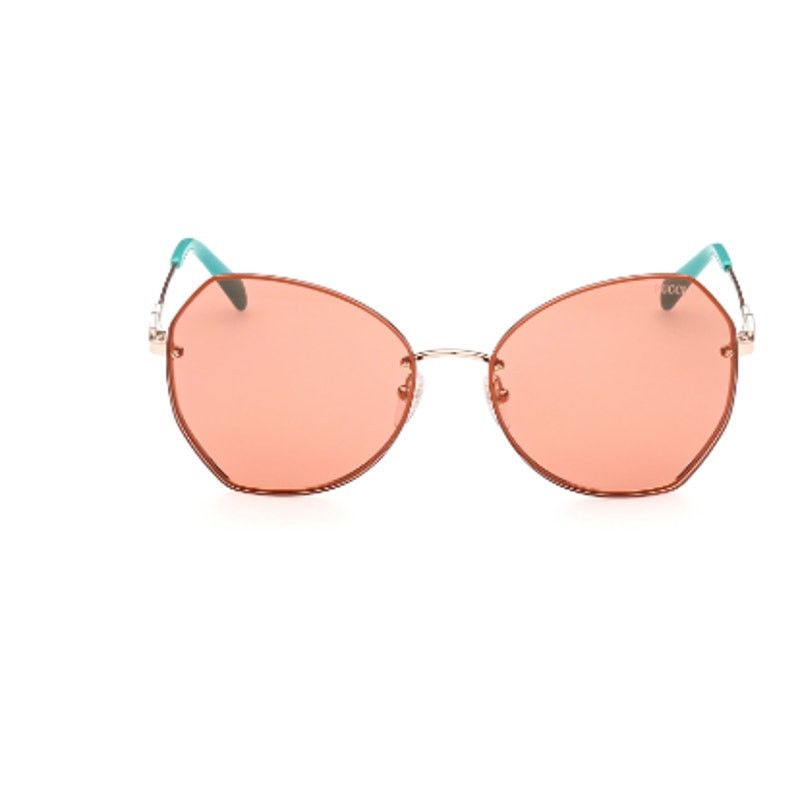 Emilio Pucci Emilio Pucci 61mm Square Sunglasses Shiny Rose Gold Size ONE SIZE - 8 Thumbnail